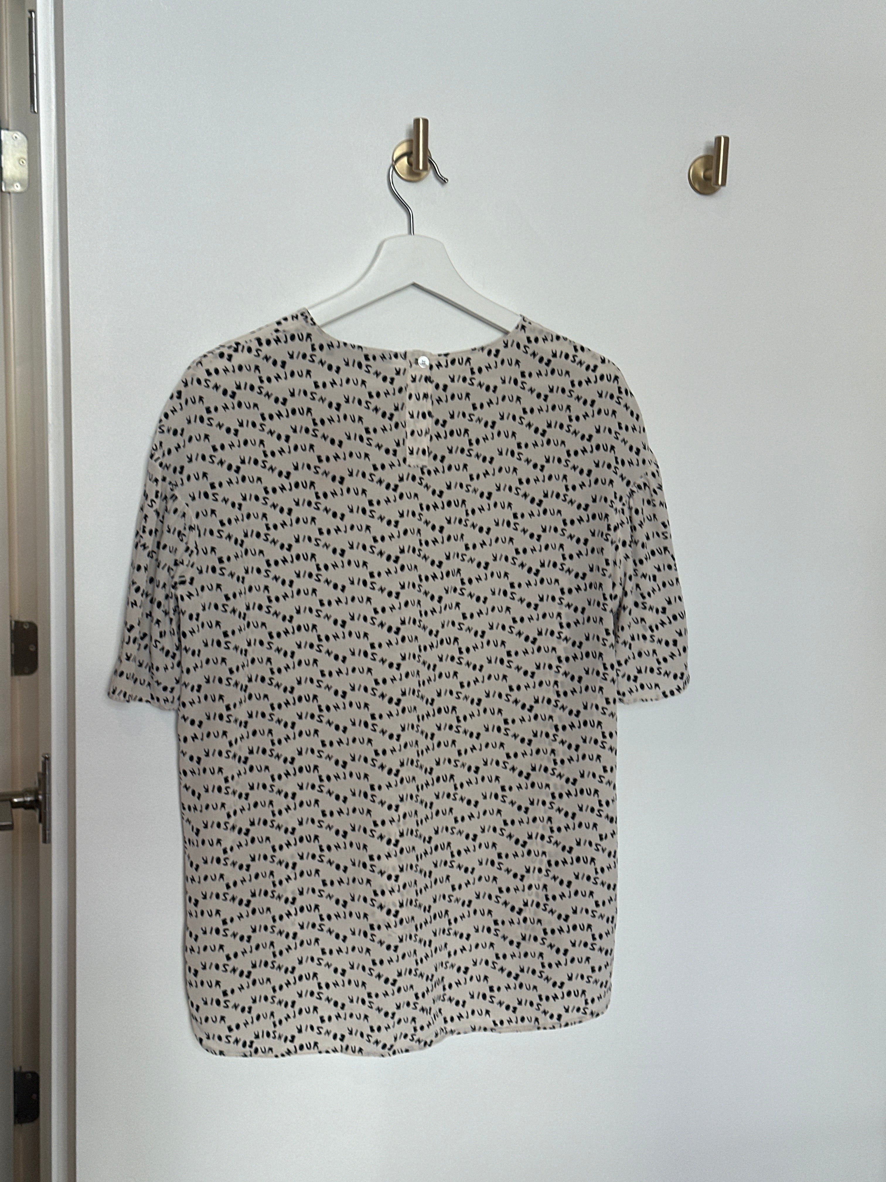 WEEKEND MaxMara BONJOUR BONSOIR Printed Blouse Size M