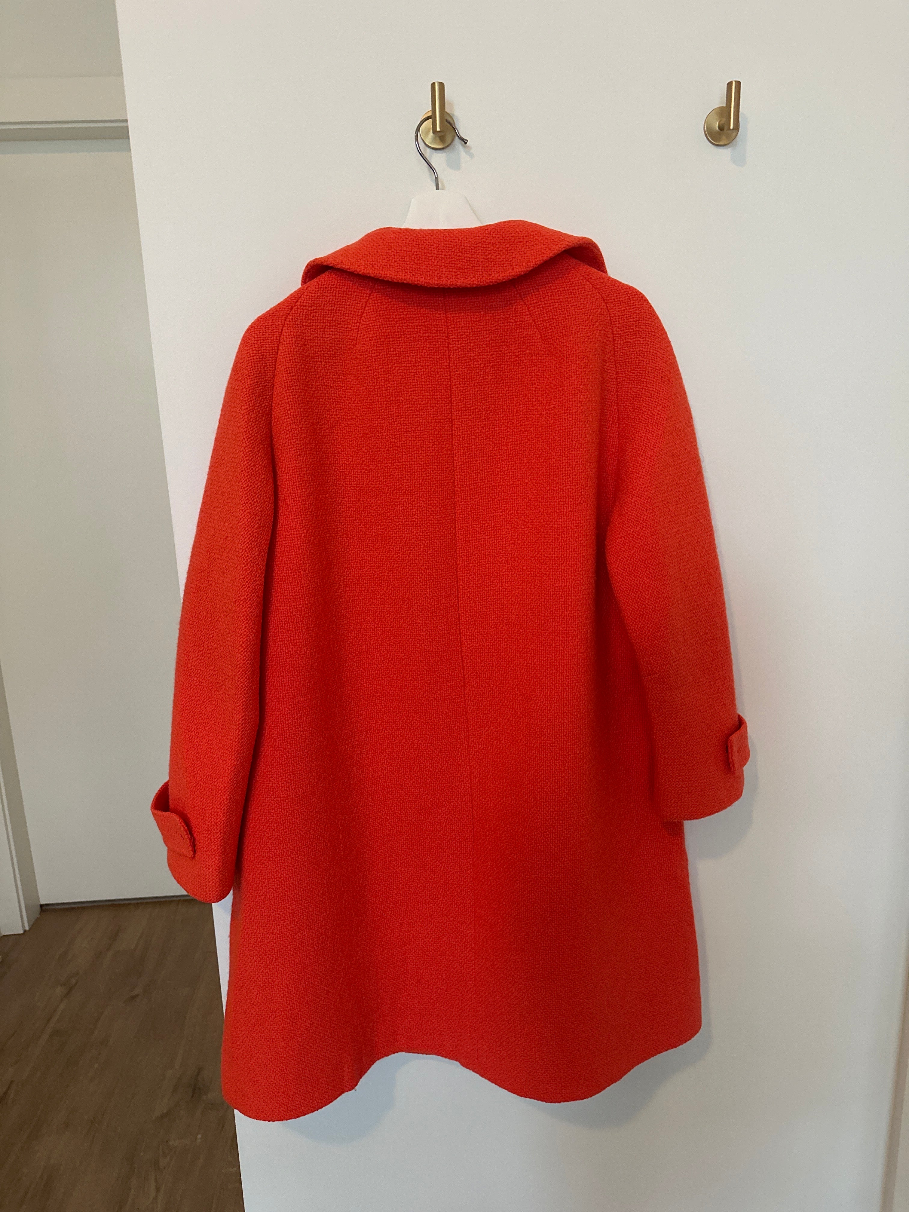 Orange Youthcraft Vintage Wool Coat