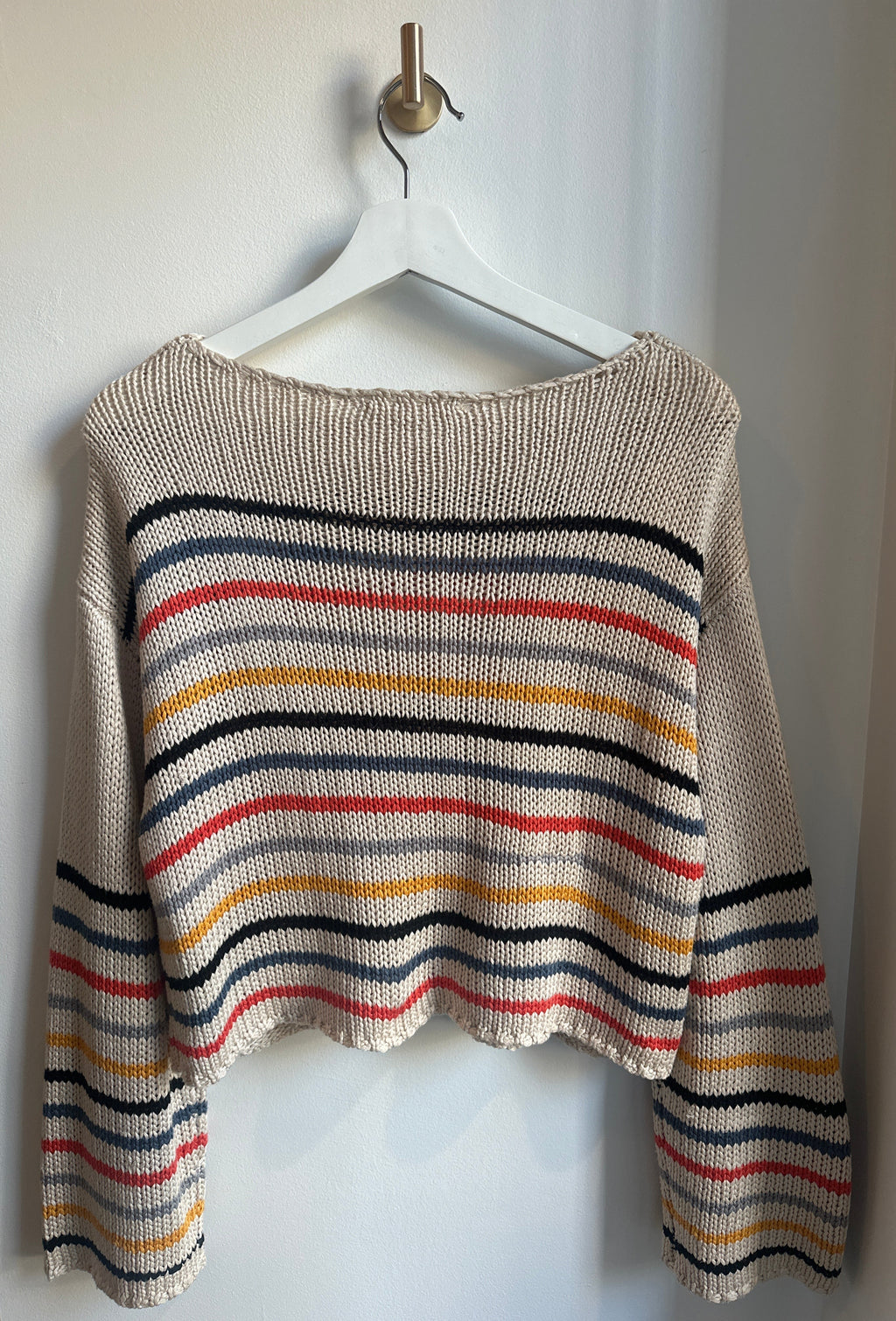 LOVESTITCH Stripe Knit Sweater – Size Small