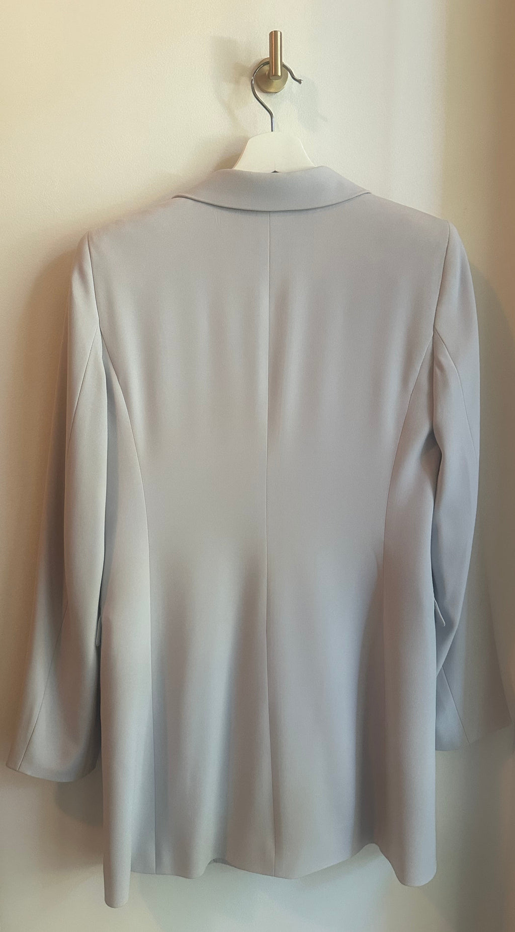 Babaton Oversized Double-Breasted Blazer | Dove Blue Grey | Size 6