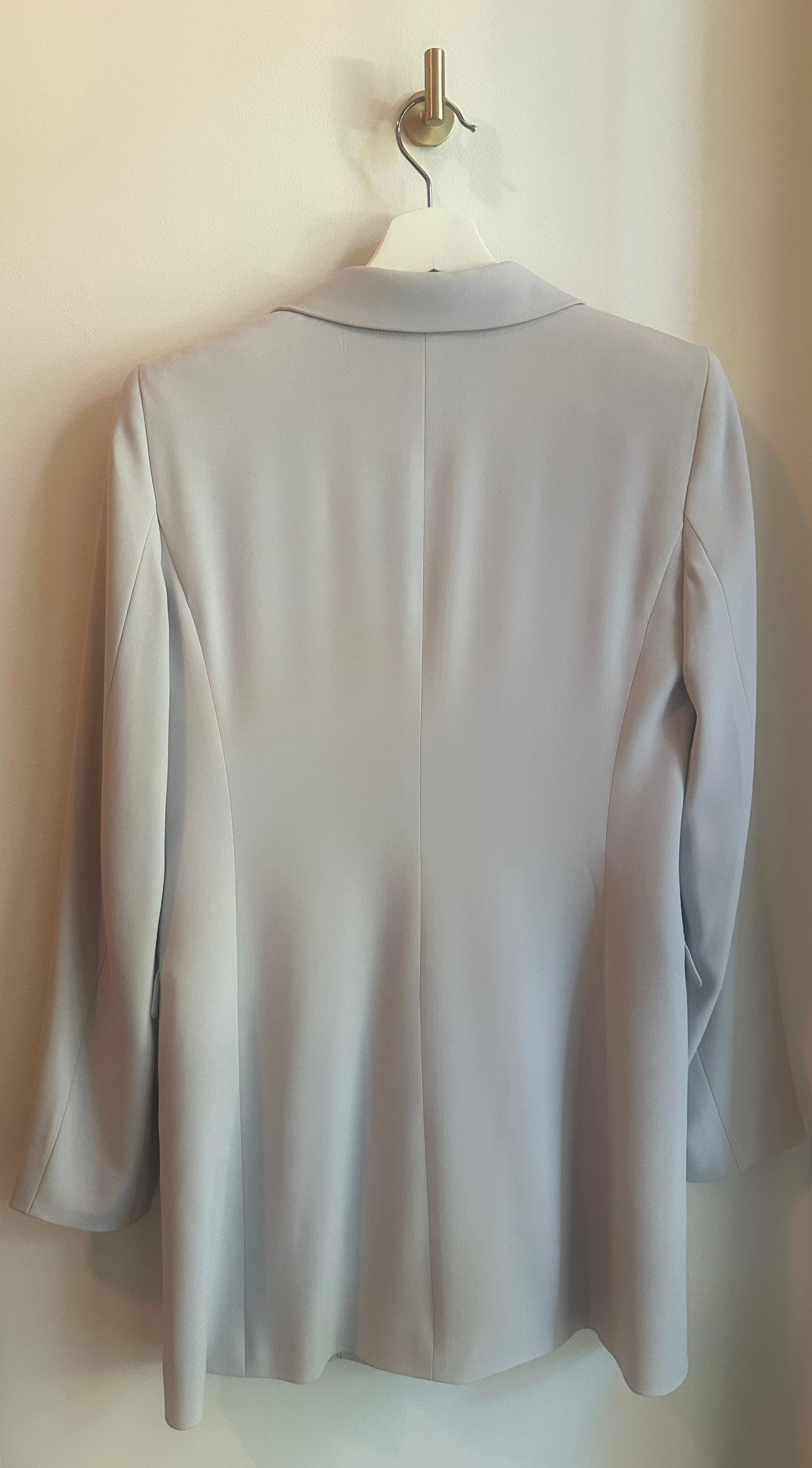 Babaton Oversized Double-Breasted Blazer | Dove Blue Grey | Size 6