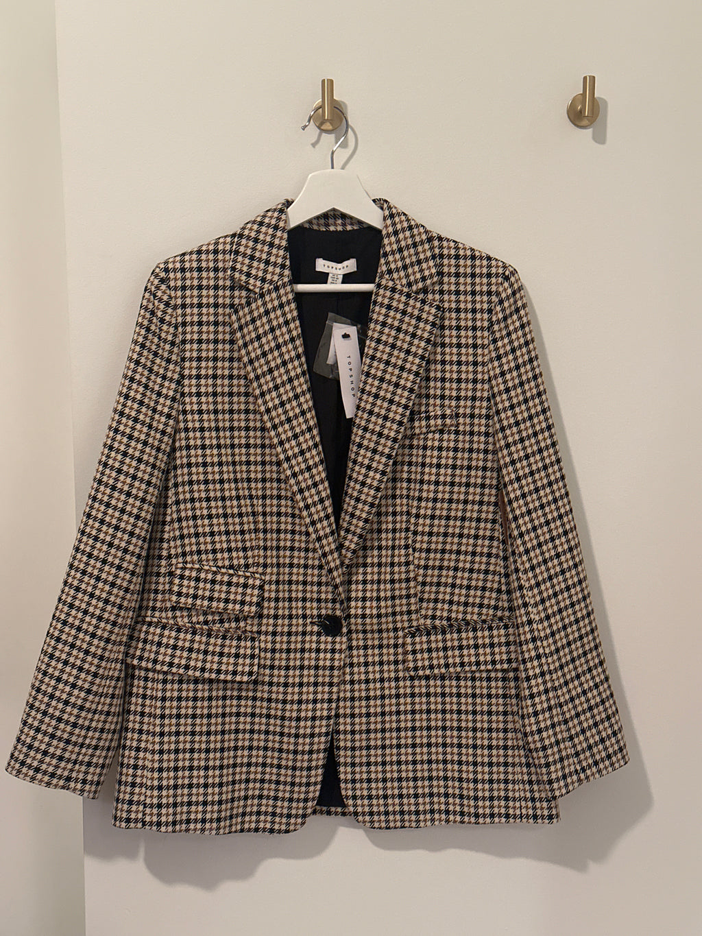 TOPSHOP Hounds Tooth Blazer