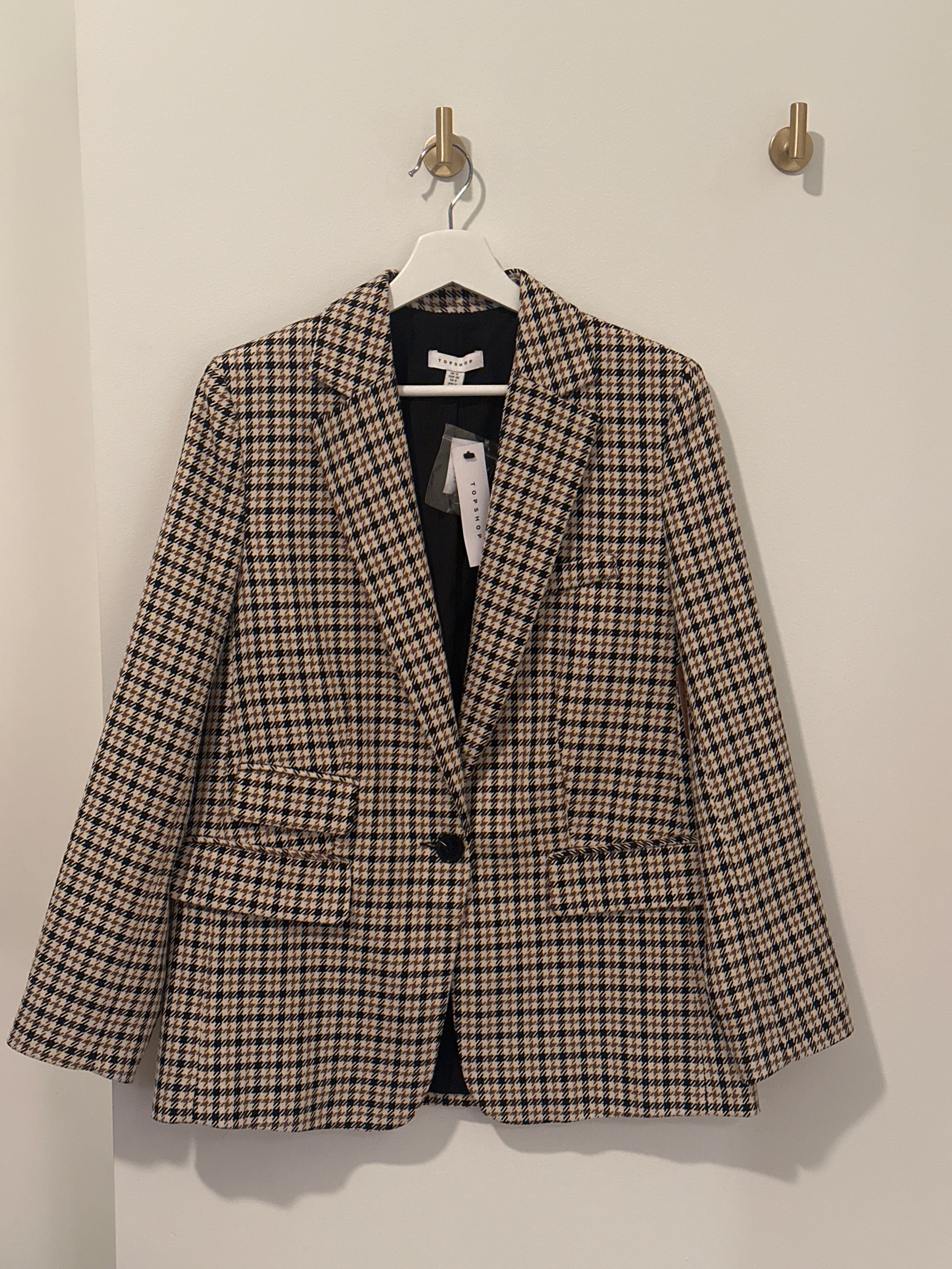 TOPSHOP Hounds Tooth Blazer
