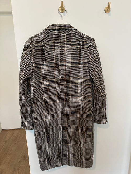ASTR THE LABEL Double Breasted Houndstooth Coat