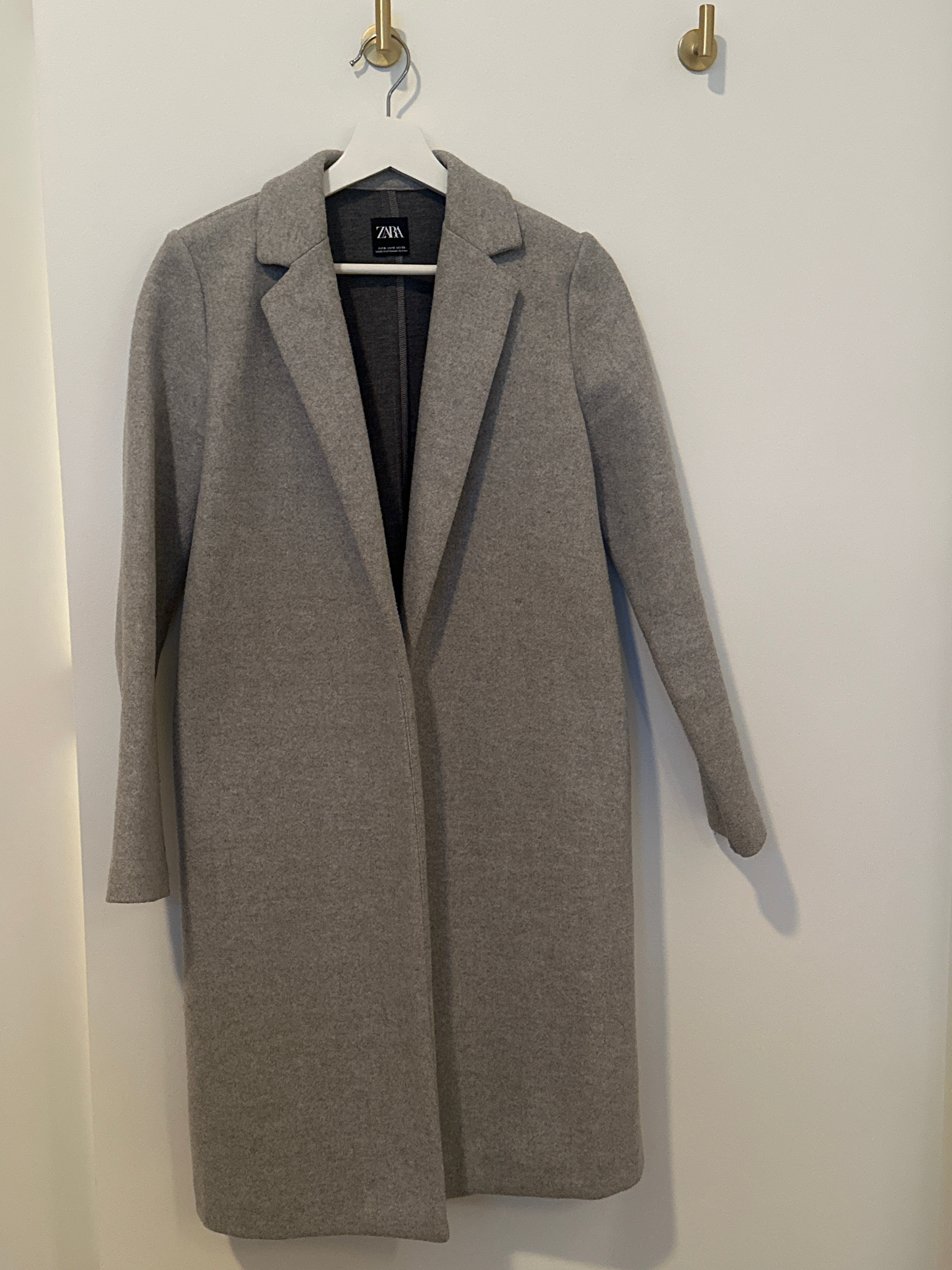 ZARA Light Grey Overcoat