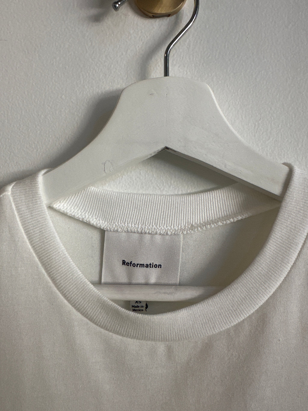 Reformation “Lissa” White Tee | Size XS