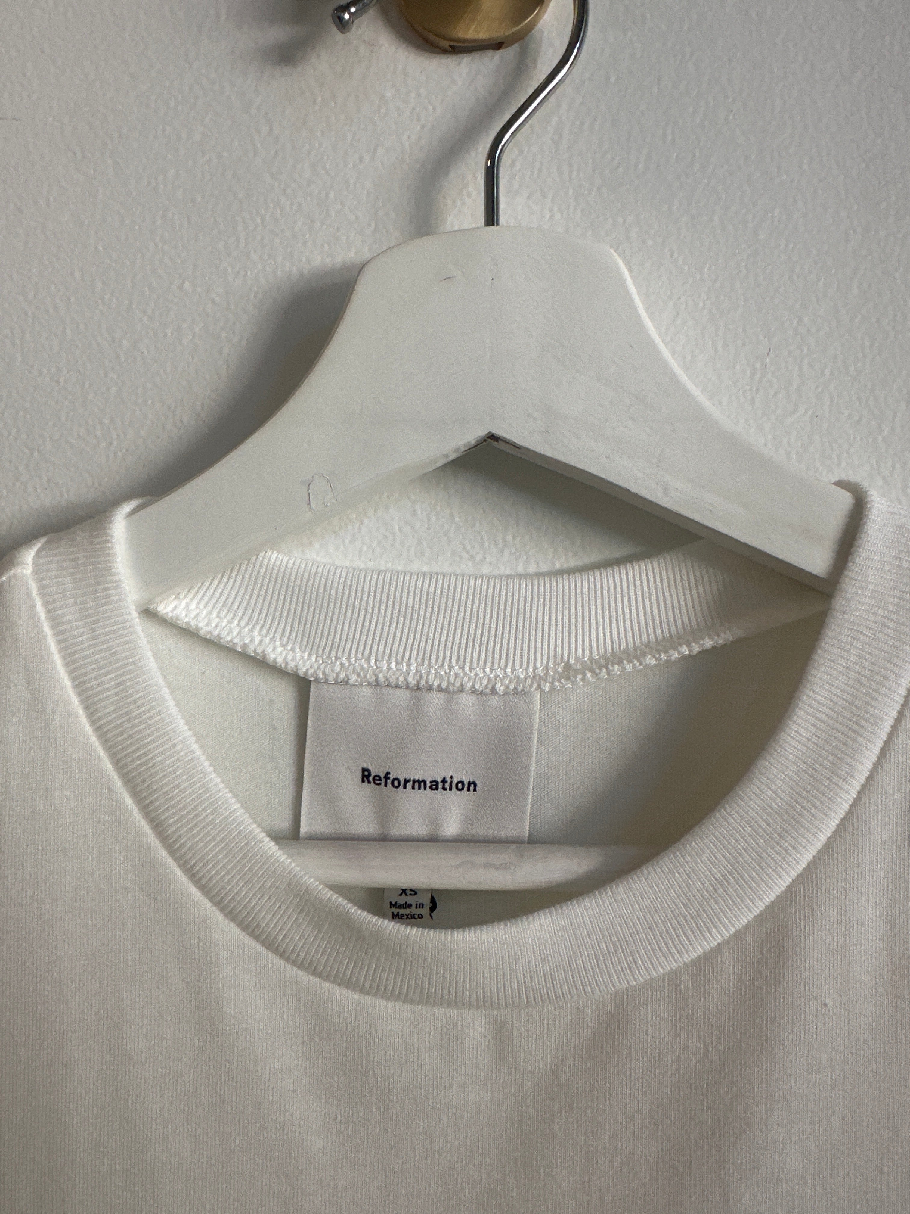 Reformation “Lissa” White Tee | Size XS