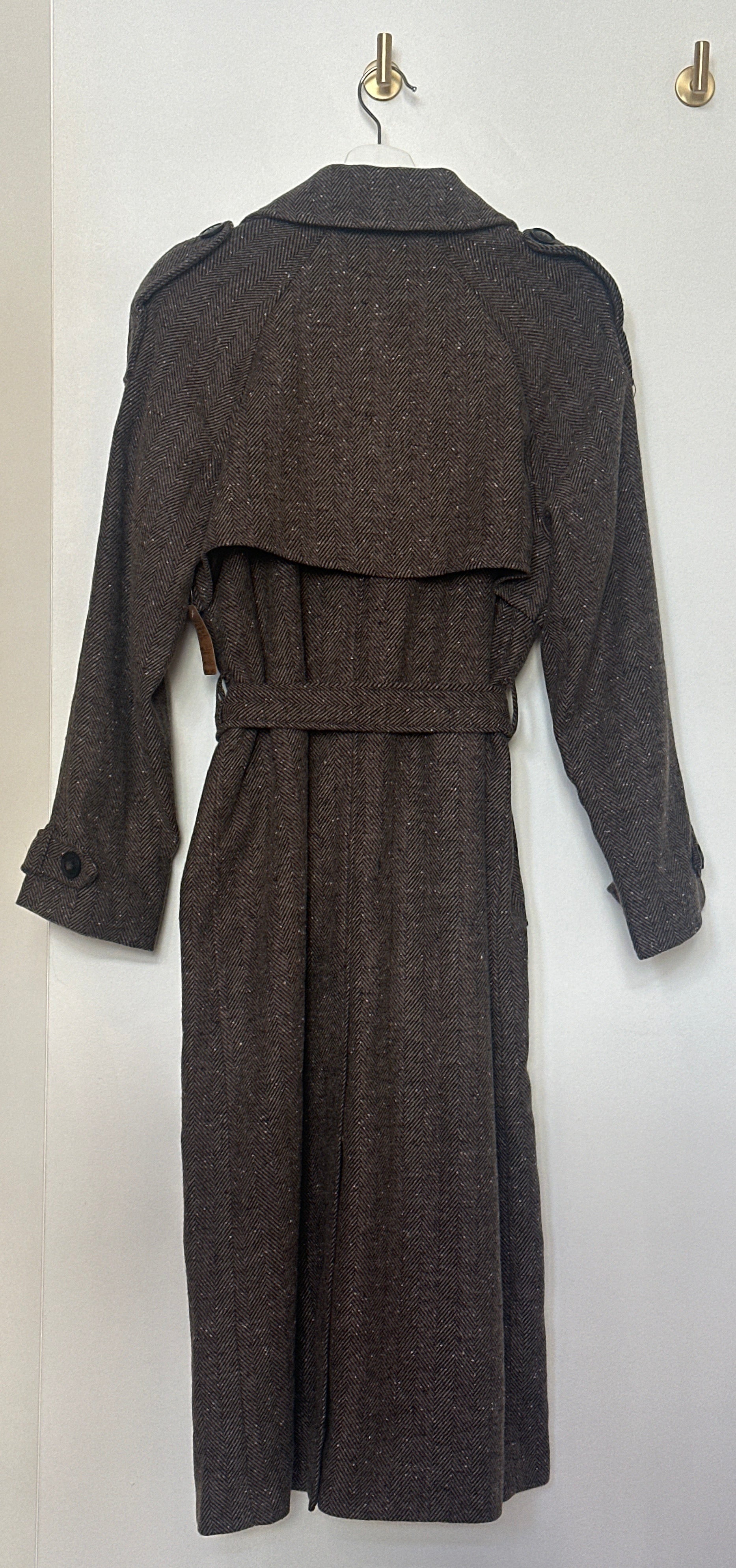 H&M Chocolate Brown Tweed Coat – Size XS (BNWT) - fits S/M frame