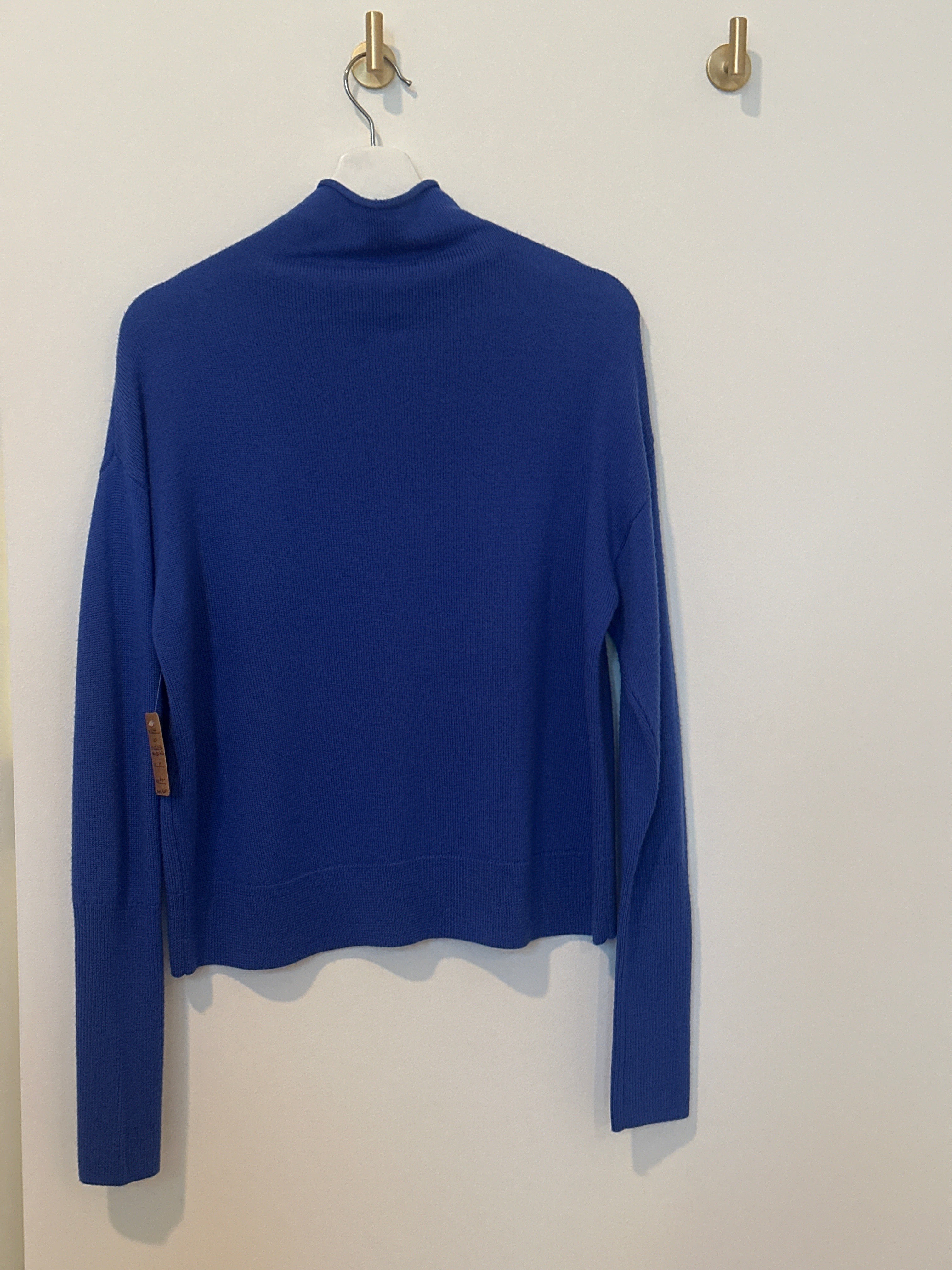 wilfred Royal Blue Long Sleeve Mock Turtle Neck Sweater
