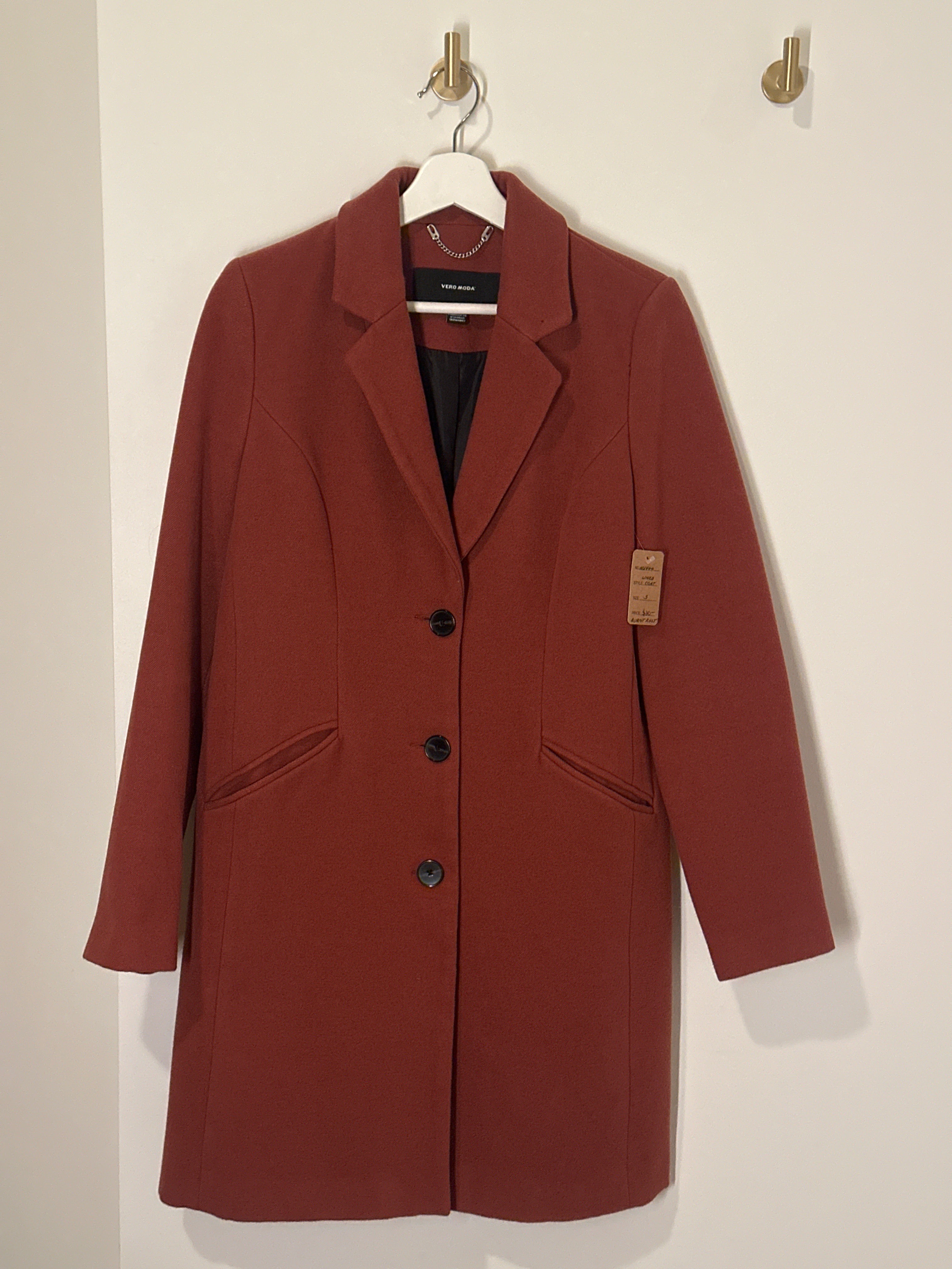 VERO MODA Single Breasted Mid Length Coat