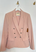 L’AGENCE Double-Breasted Blazer — Blush | Size 6