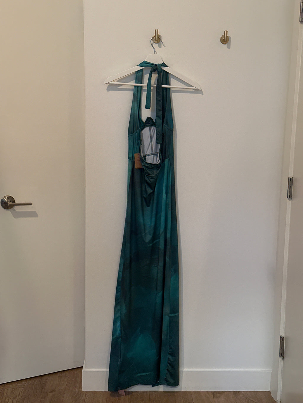 Micas Emerald Green Halter Dress