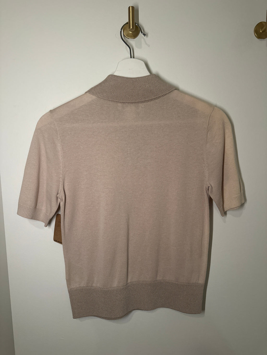 Club Monaco Short Sleeve Knit Polo Sweater