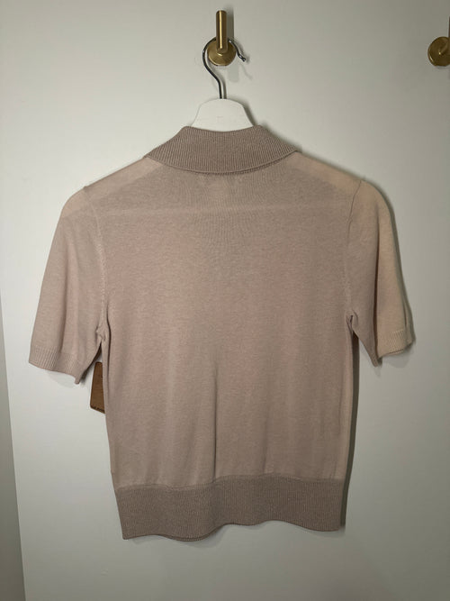 Club Monaco Short Sleeve Knit Polo Sweater