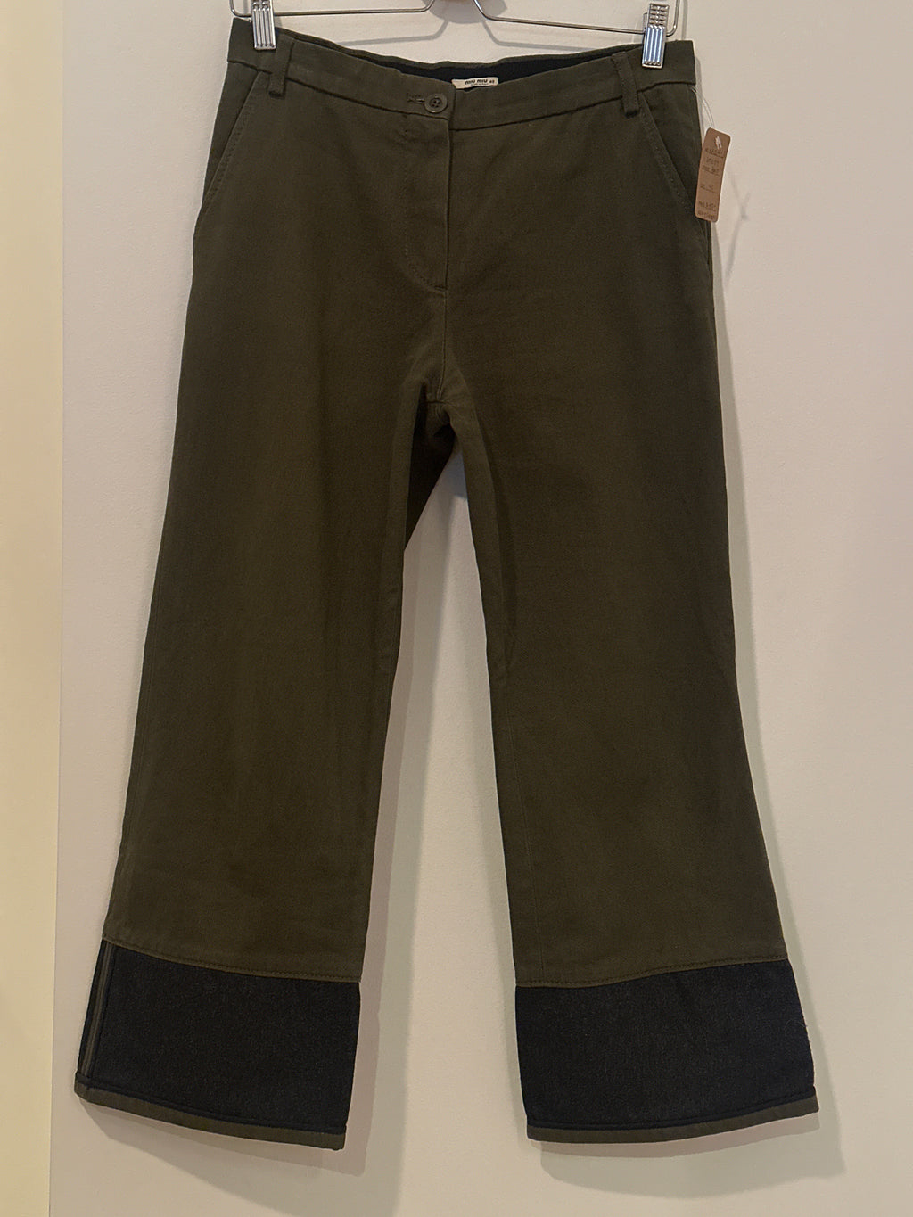 MIU MIU Utility Crop Pant Army Green 40
