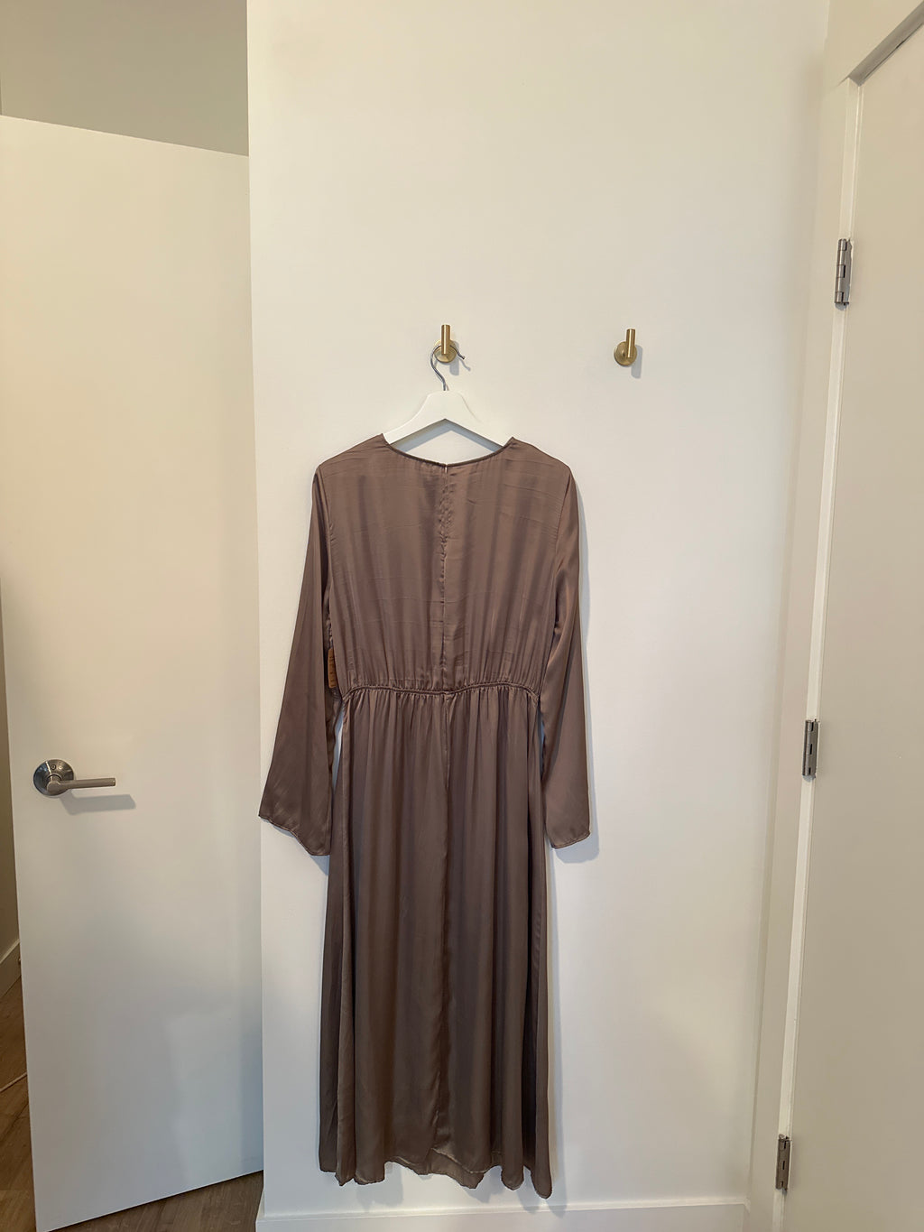 ZARA Creased Effect Cut-out Midi Dress Dress