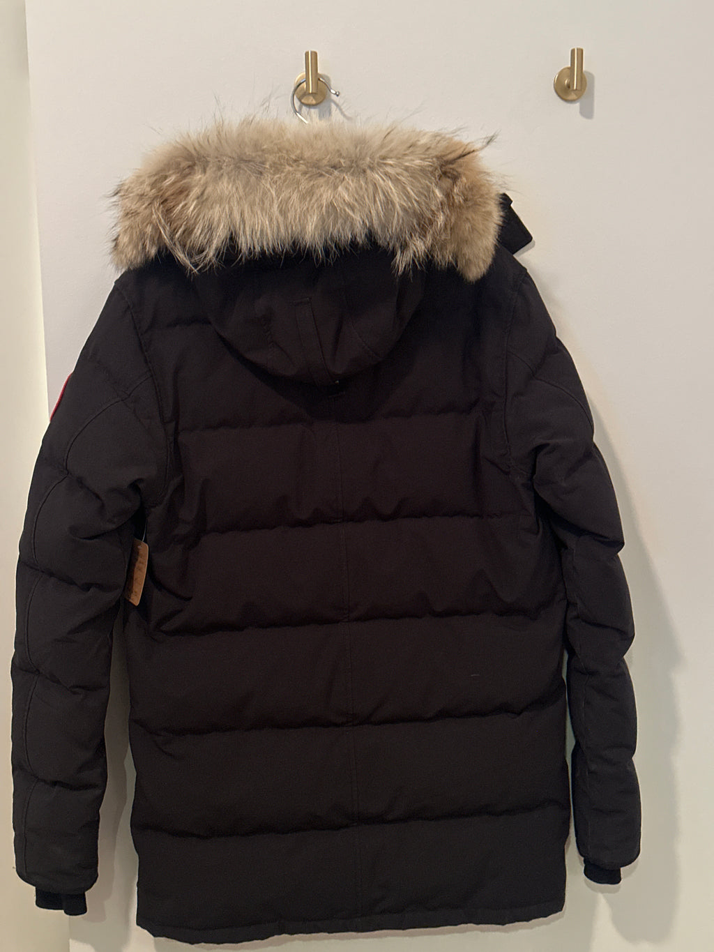 CANADA GOOSE Mid Length Goose Down Fur Trimmed Removable Hood Parka