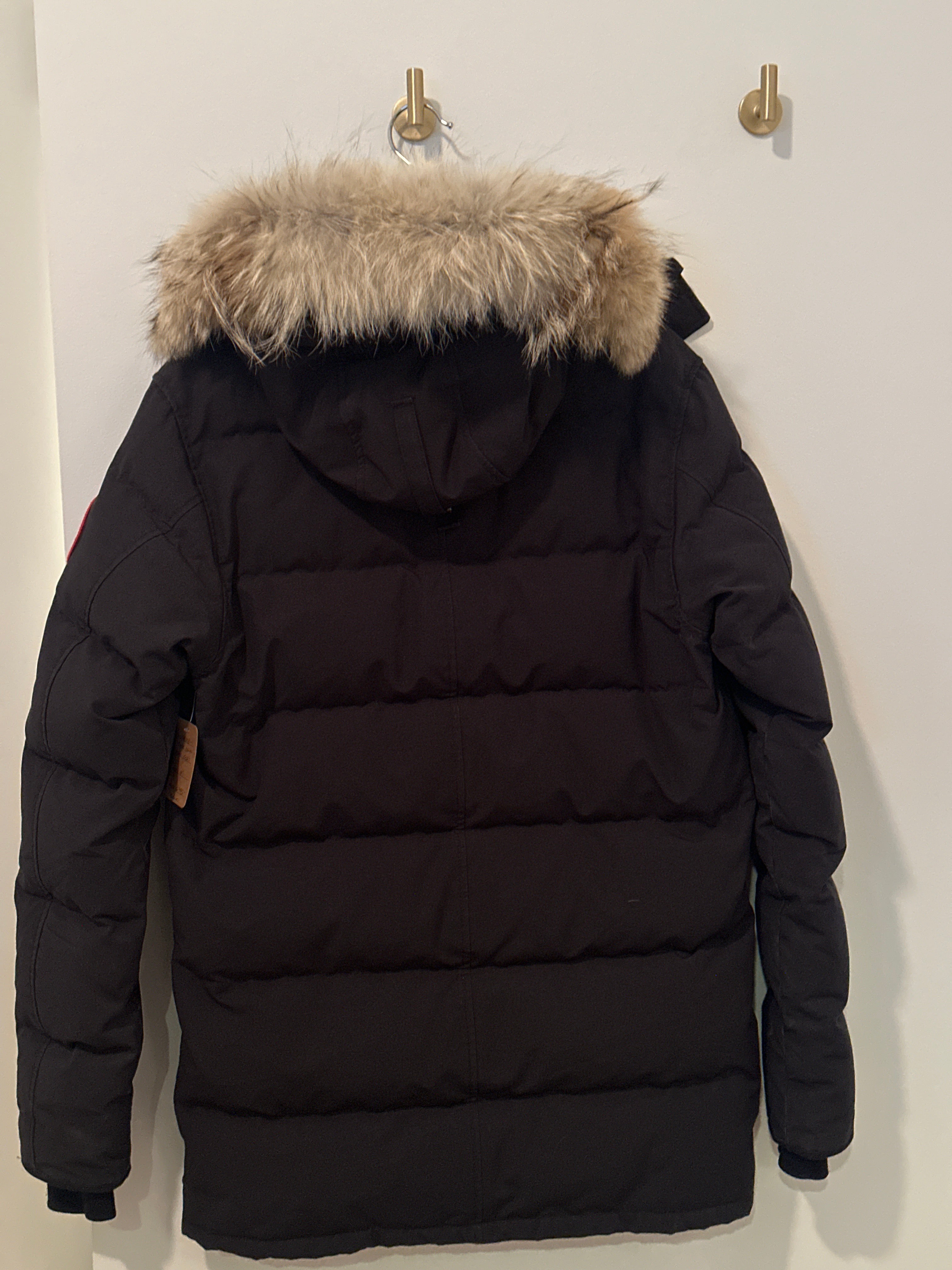 CANADA GOOSE Mid Length Goose Down Fur Trimmed Removable Hood Parka