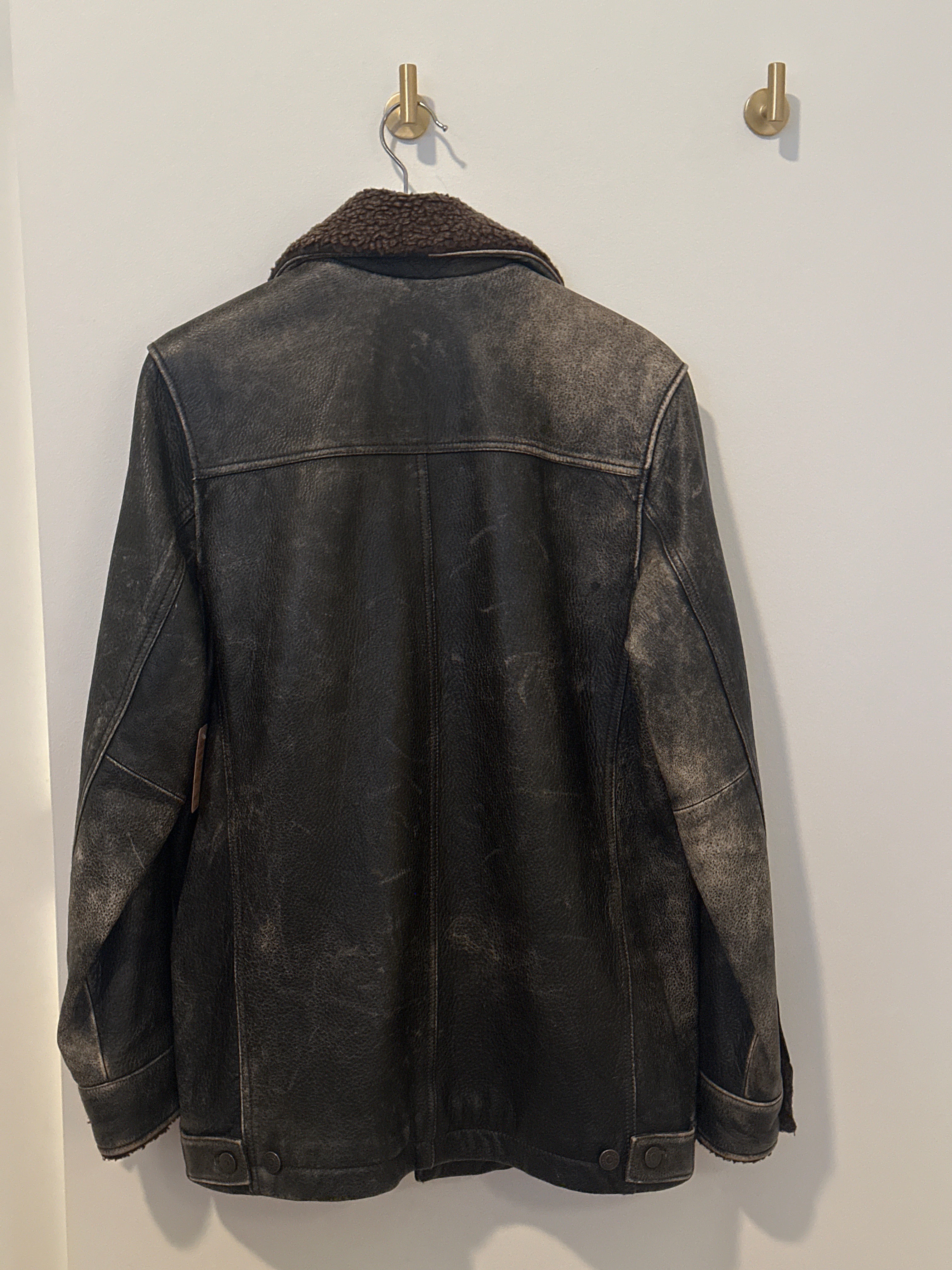 GAP Distressed Over-size Leather Jacket