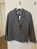 SLA The Label Gunmetal Metallic Blazer