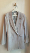 Babaton Oversized Double-Breasted Blazer | Dove Blue Grey | Size 6