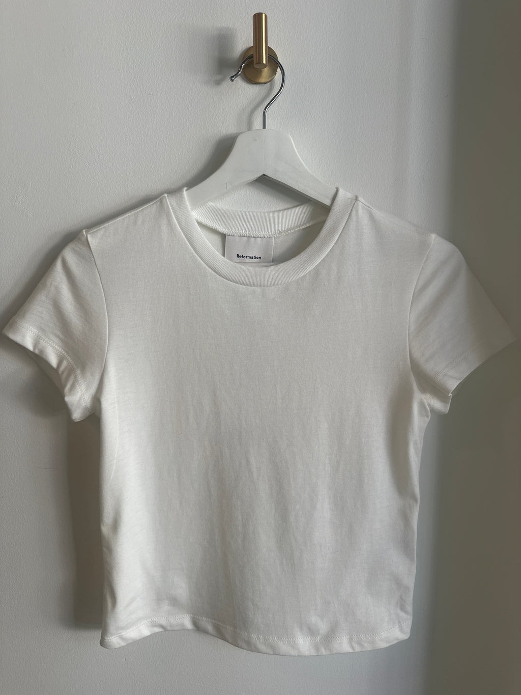 Reformation “Lissa” White Tee | Size XS