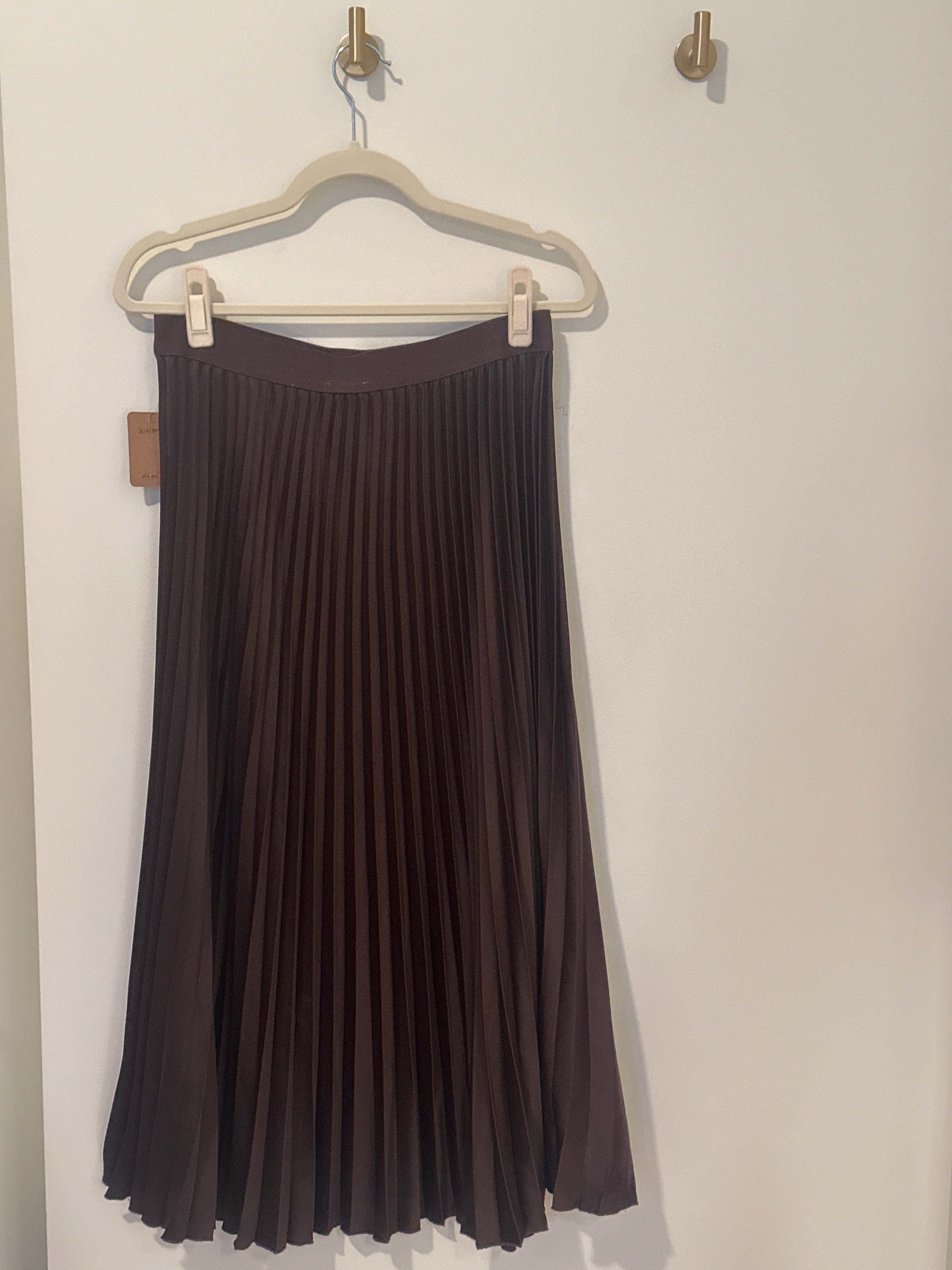 H&M Floor Length Accordion Pleat Skirt