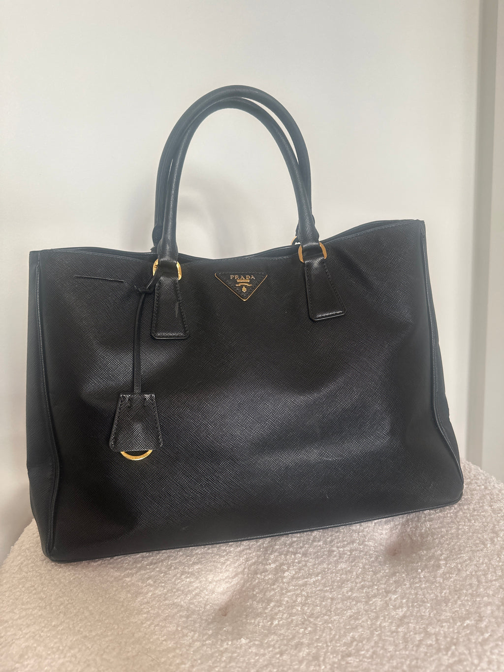Prada Saffiano Leather Medium Tote Bag