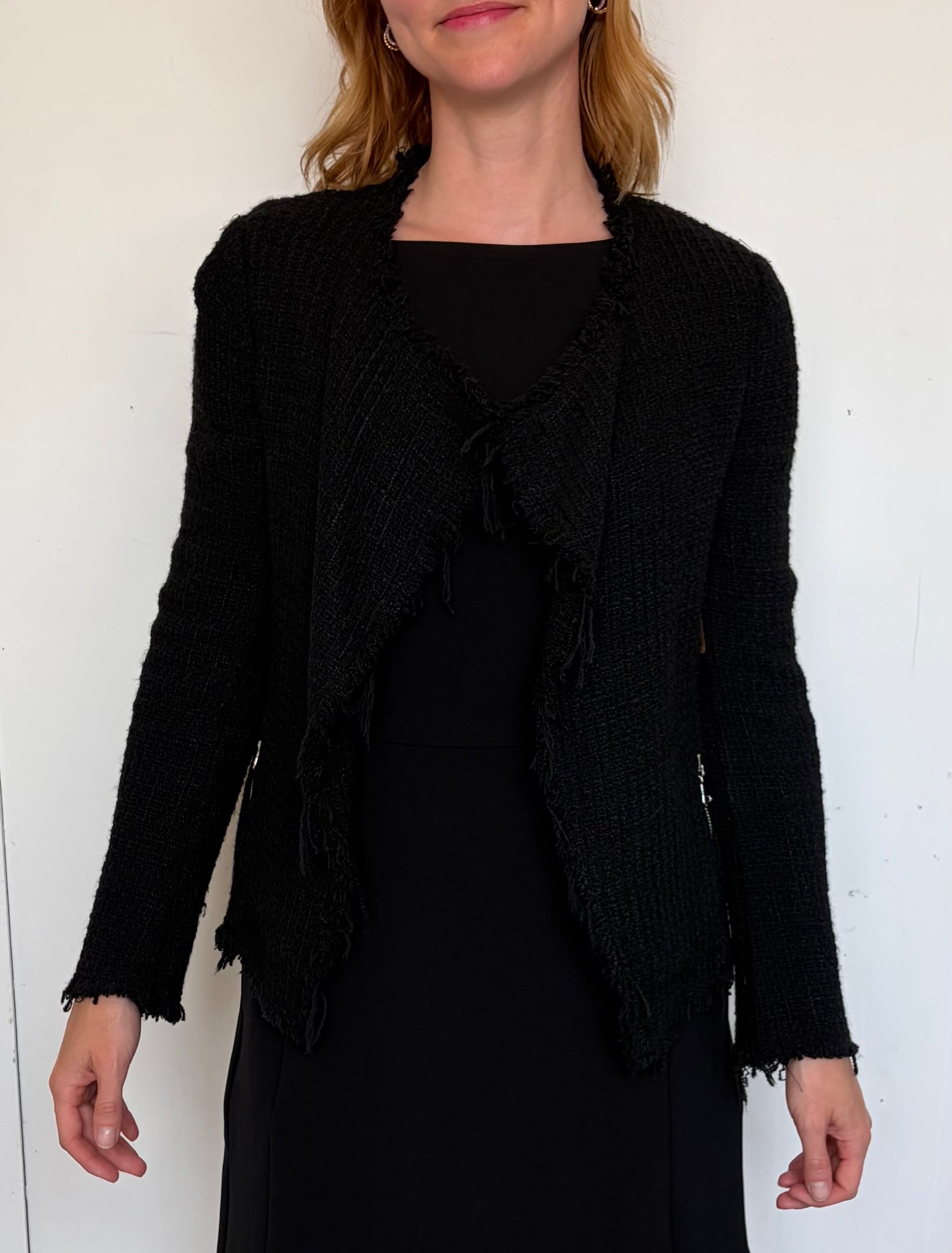 Zara Cardigan Tweed Blazer