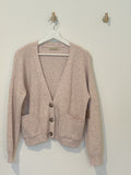 monika hibbs Rib Knit V-neck Cardigan