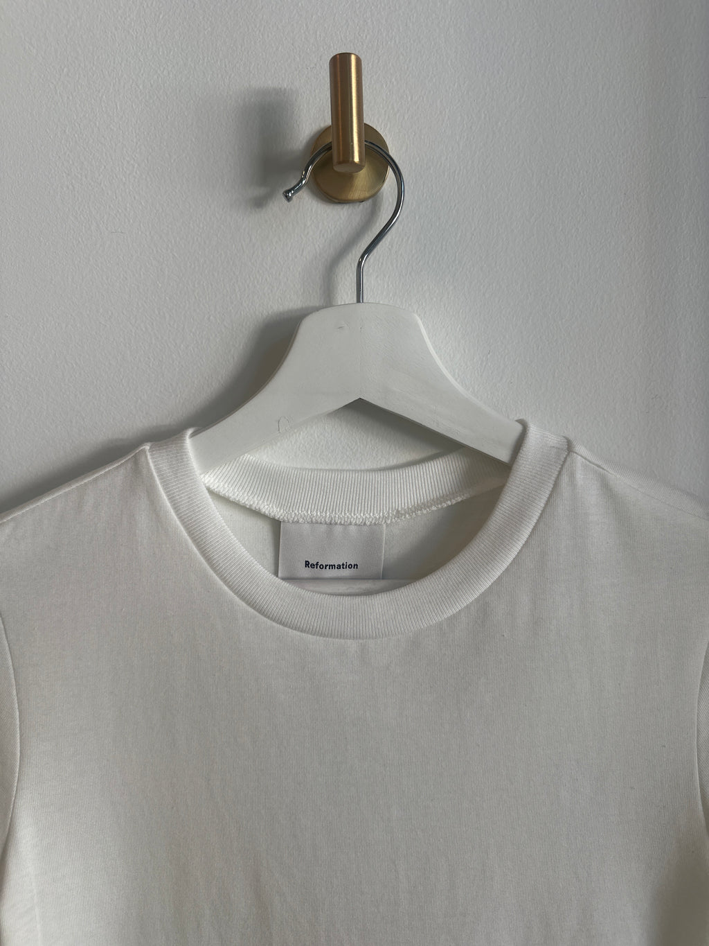 Reformation “Lissa” White Tee | Size XS