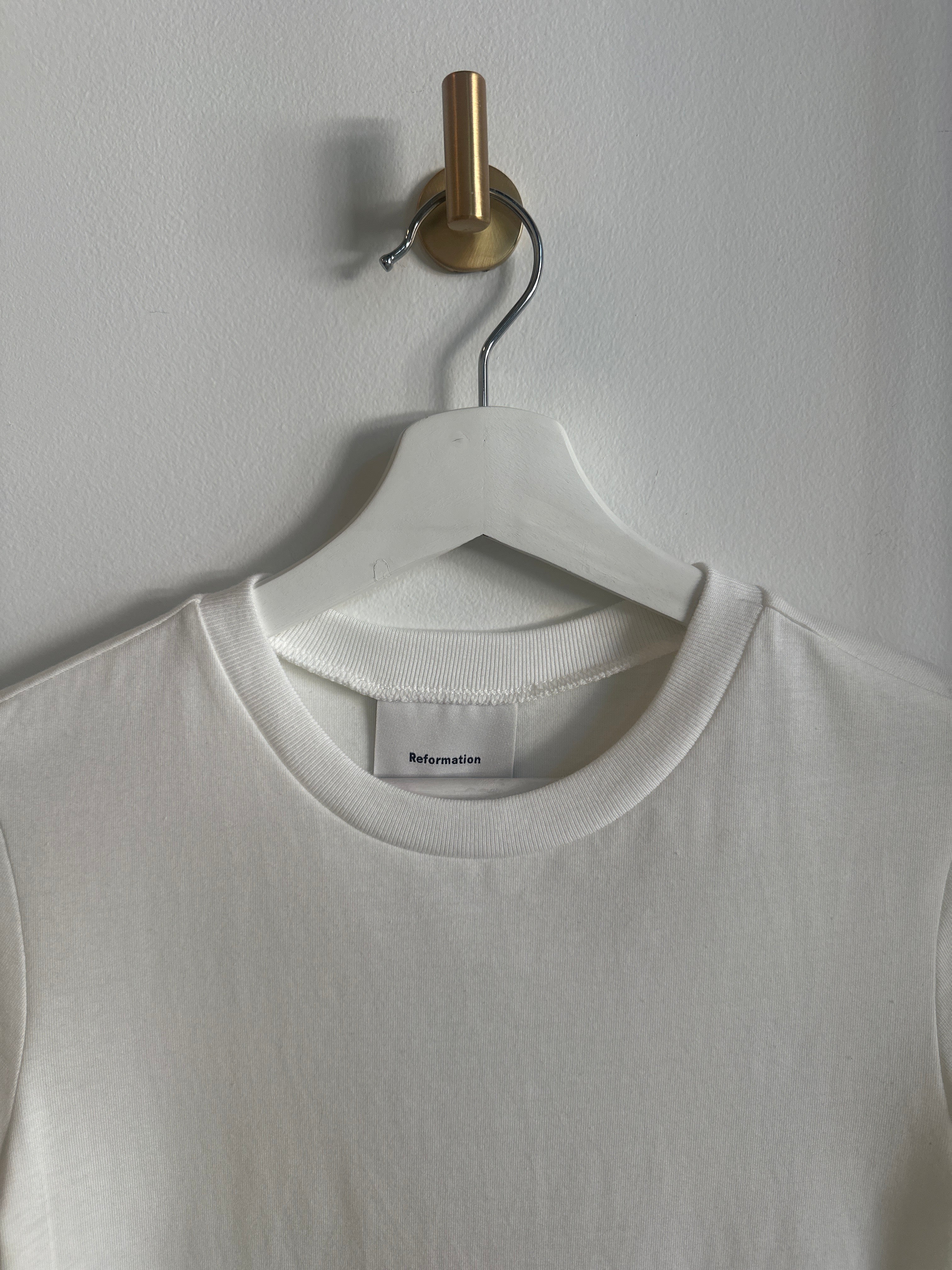 Reformation “Lissa” White Tee | Size XS