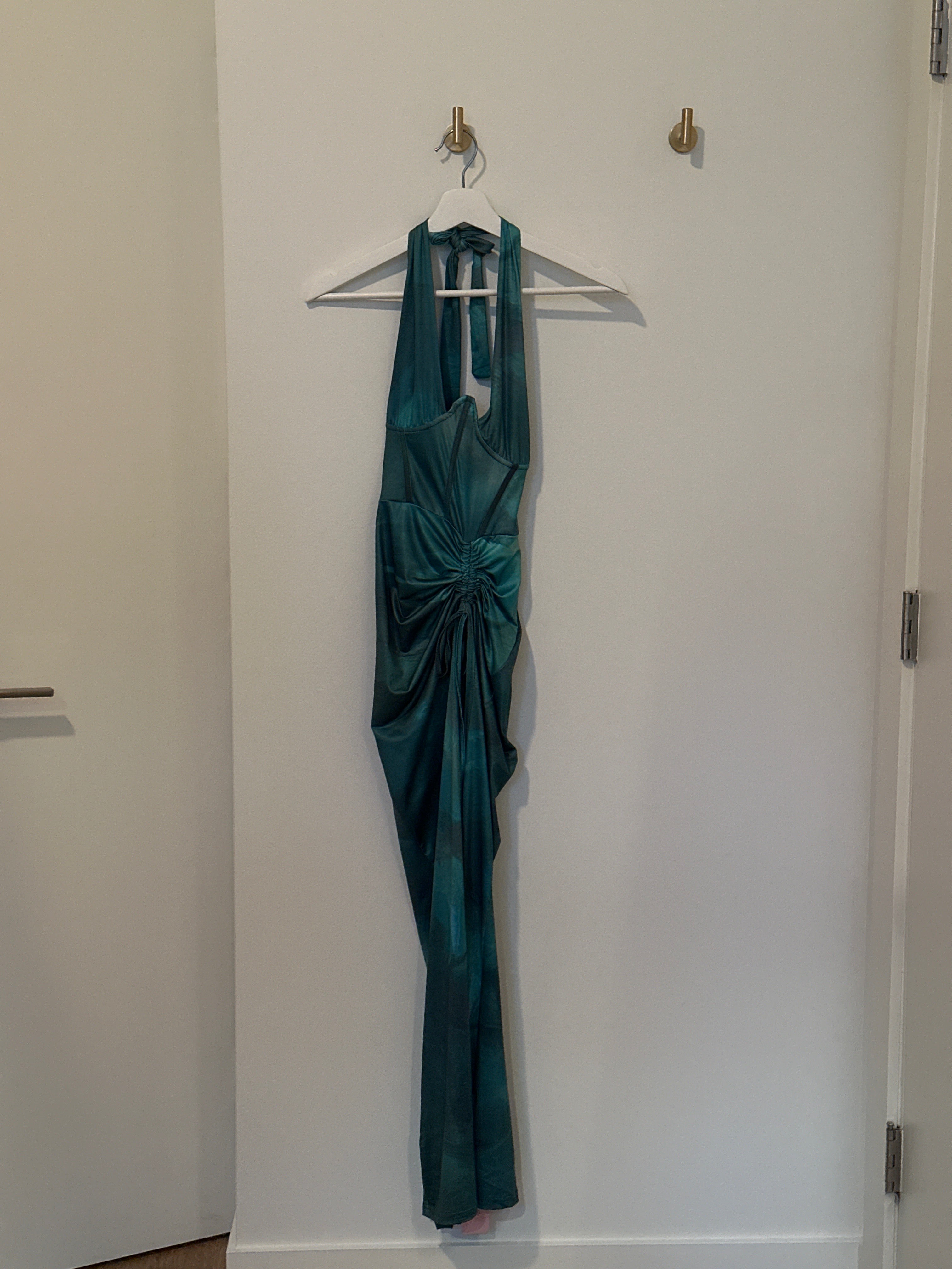 Micas Emerald Green Halter Dress