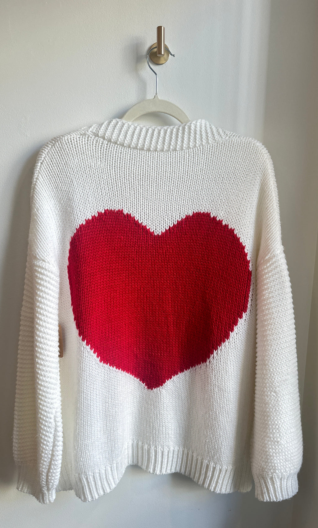 Heart Knit Cardi O/S
