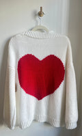 Heart Knit Cardi O/S