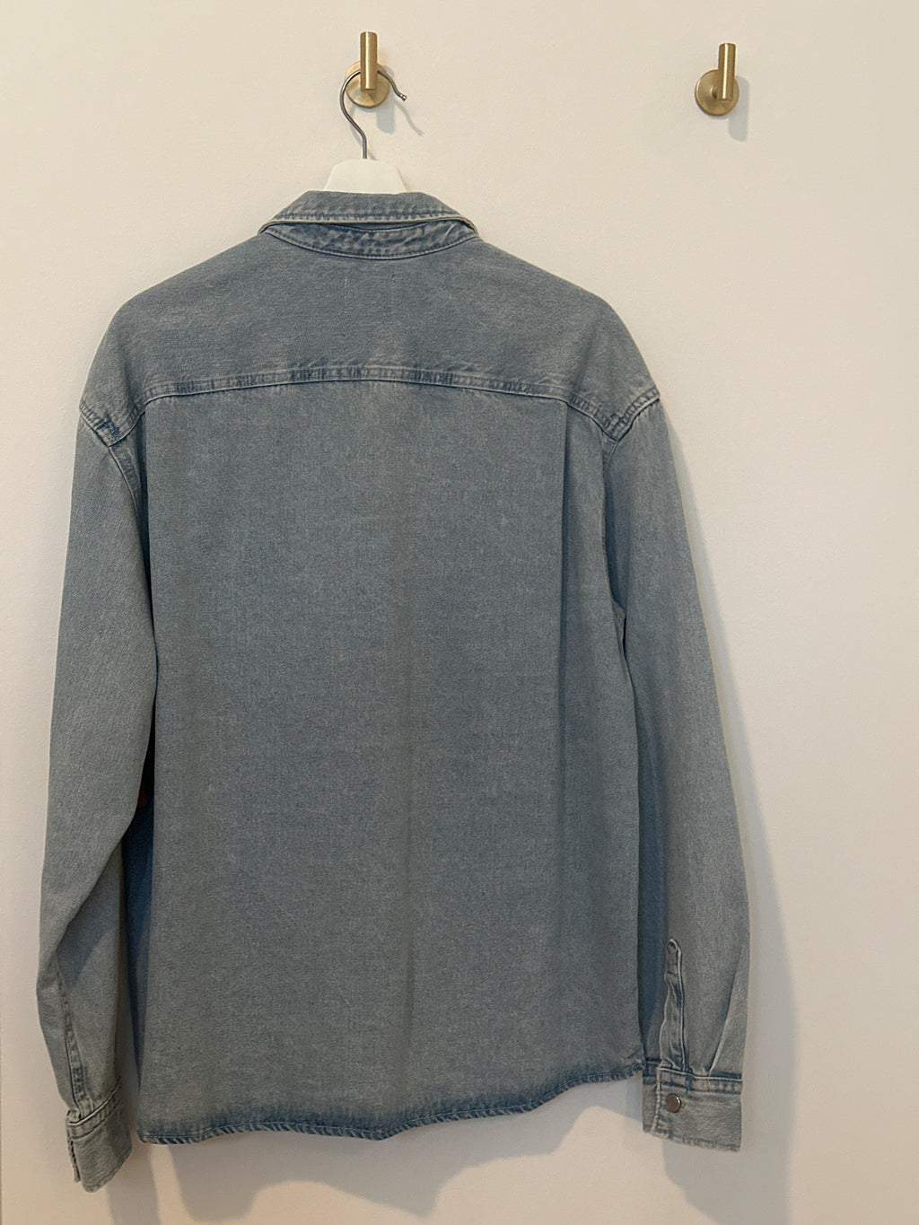 H&M Over Sized Faded Denim Shirt