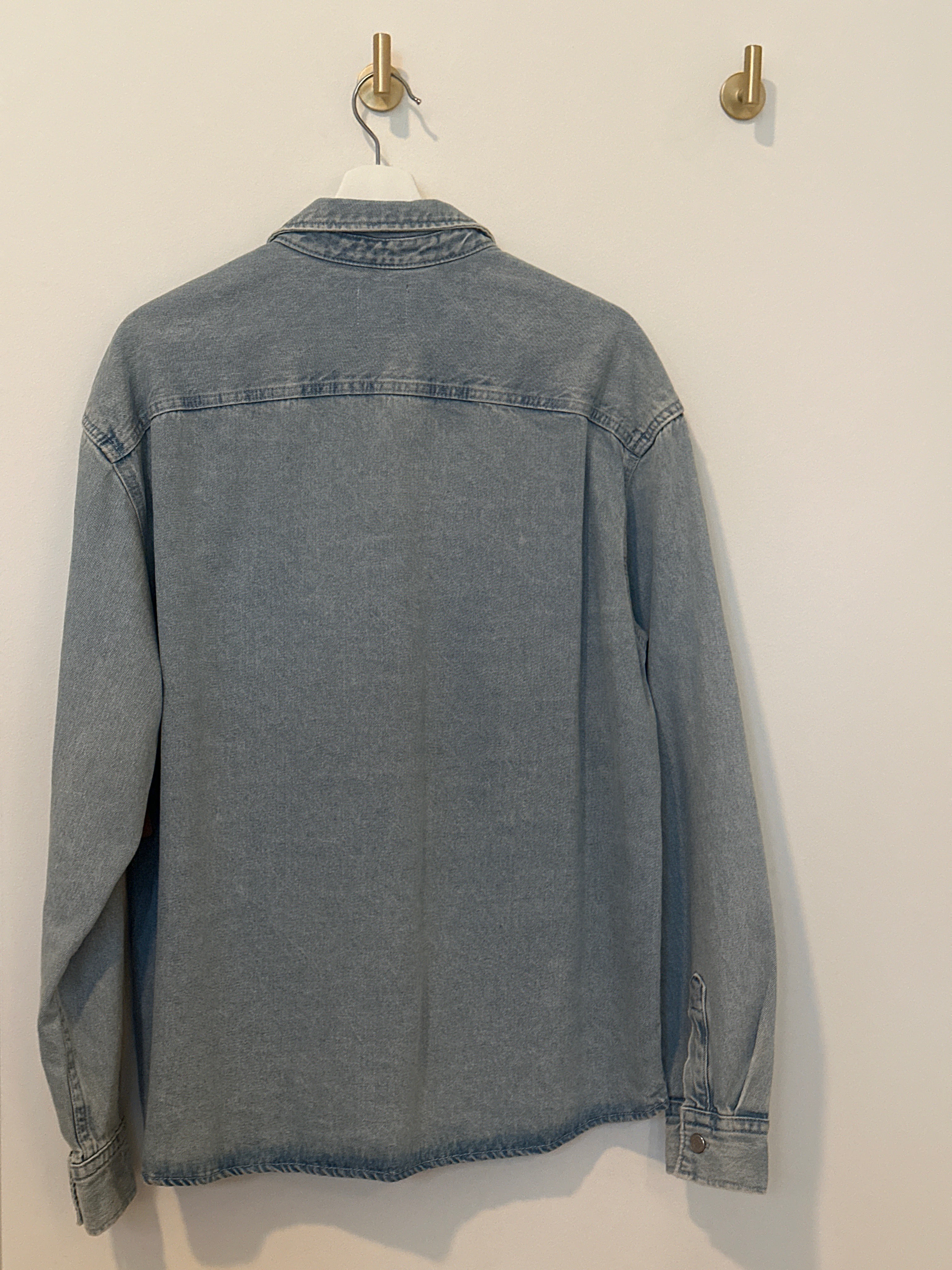 H&M Over Sized Faded Denim Shirt