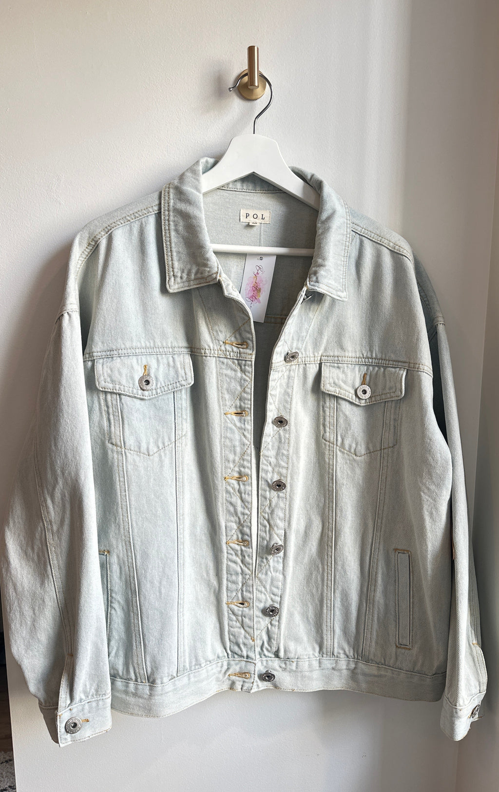 POL Pearl “Love” Denim Jacket – Size M