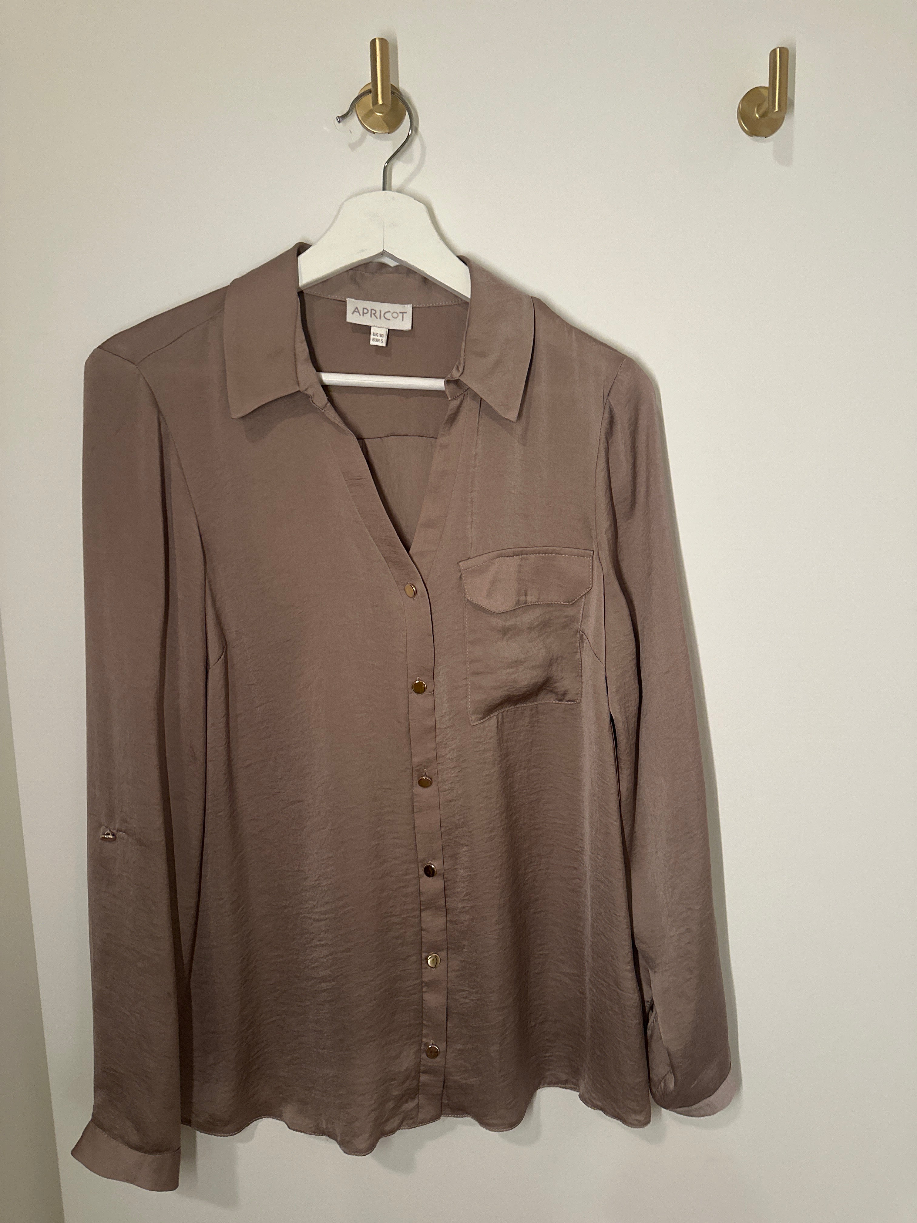 Apricot Taupe Blouse