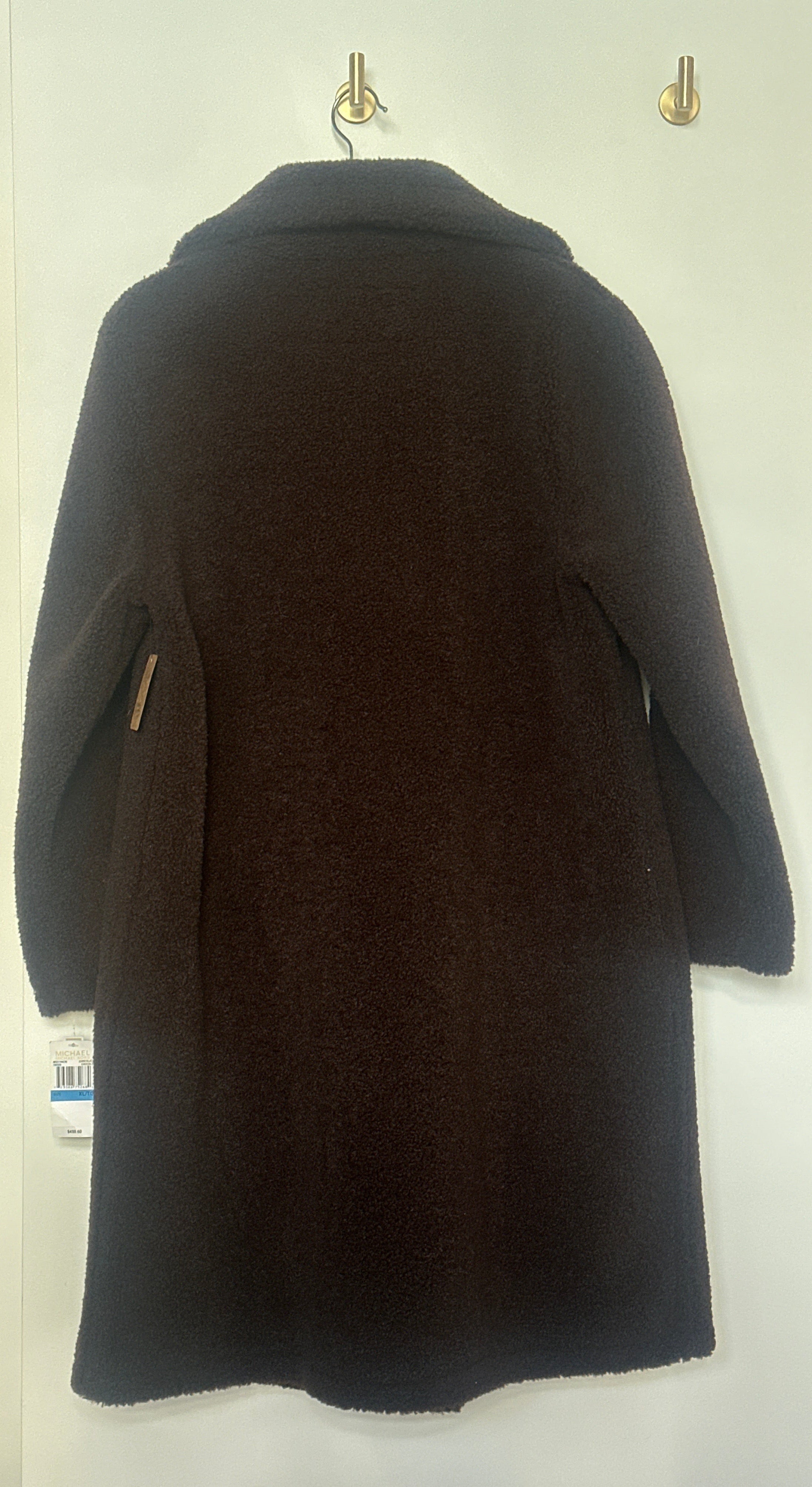 MICHAEL Michael Kors Chocolate Brown Teddy Coat XL