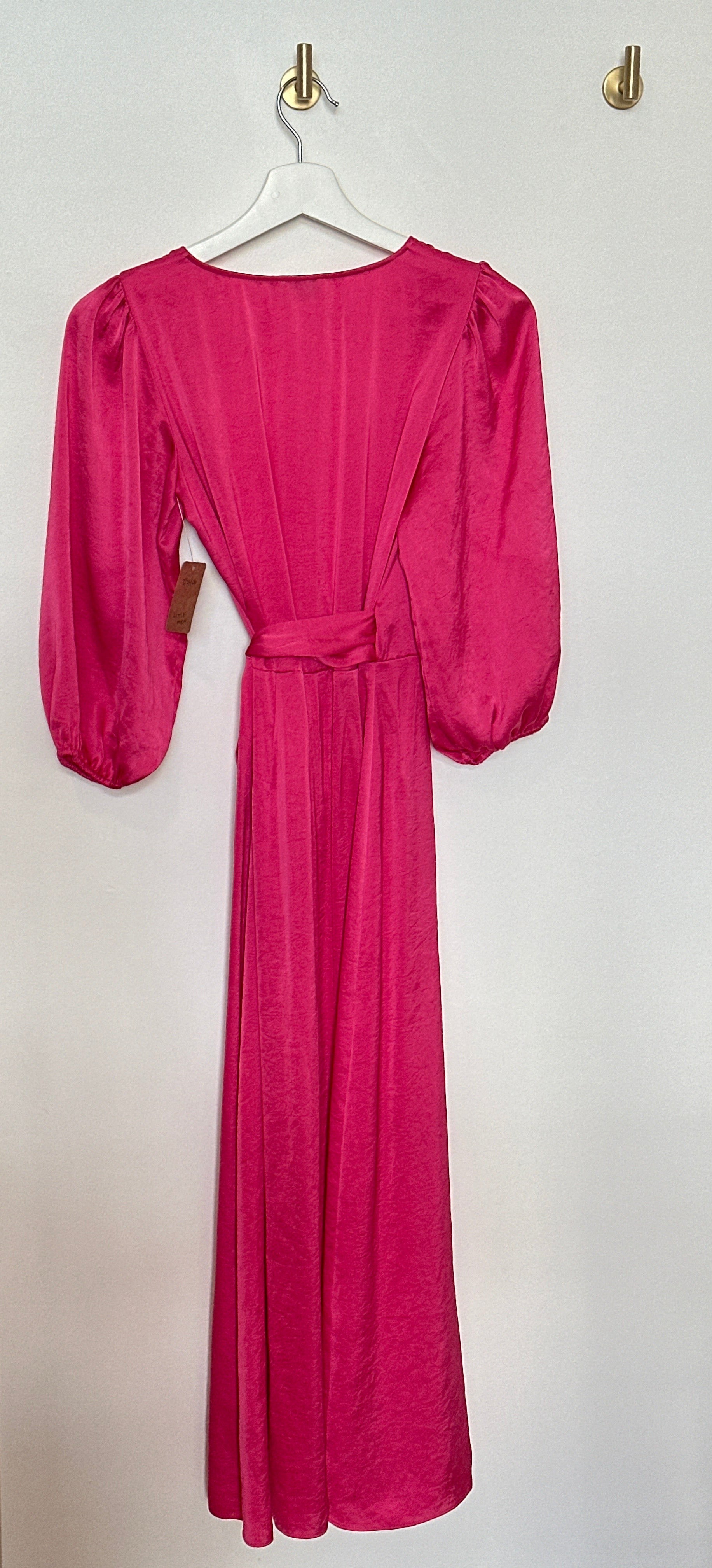 Little Moon Wrap Dress — Fuchsia | Size XS