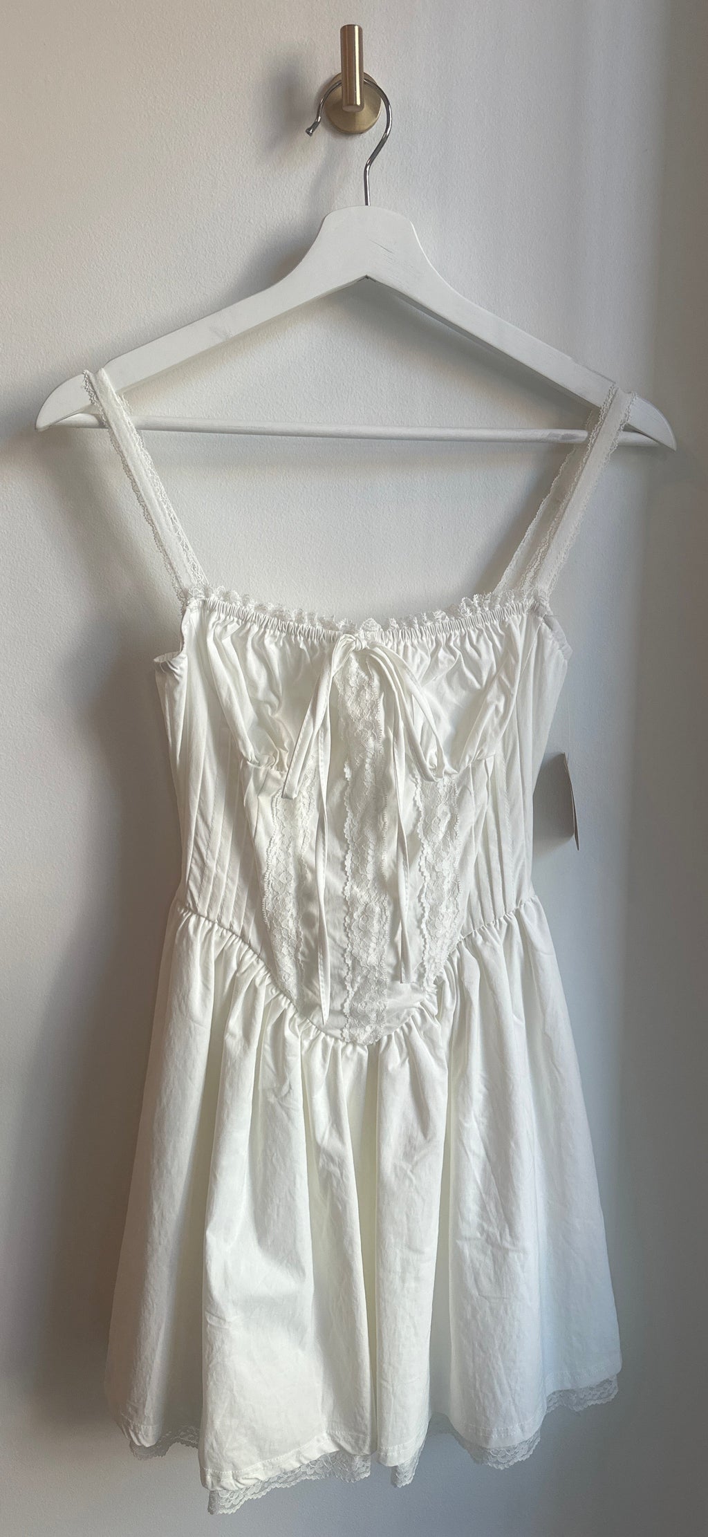 Micas Lace-Up Peasant Dress – Size M - BNWT