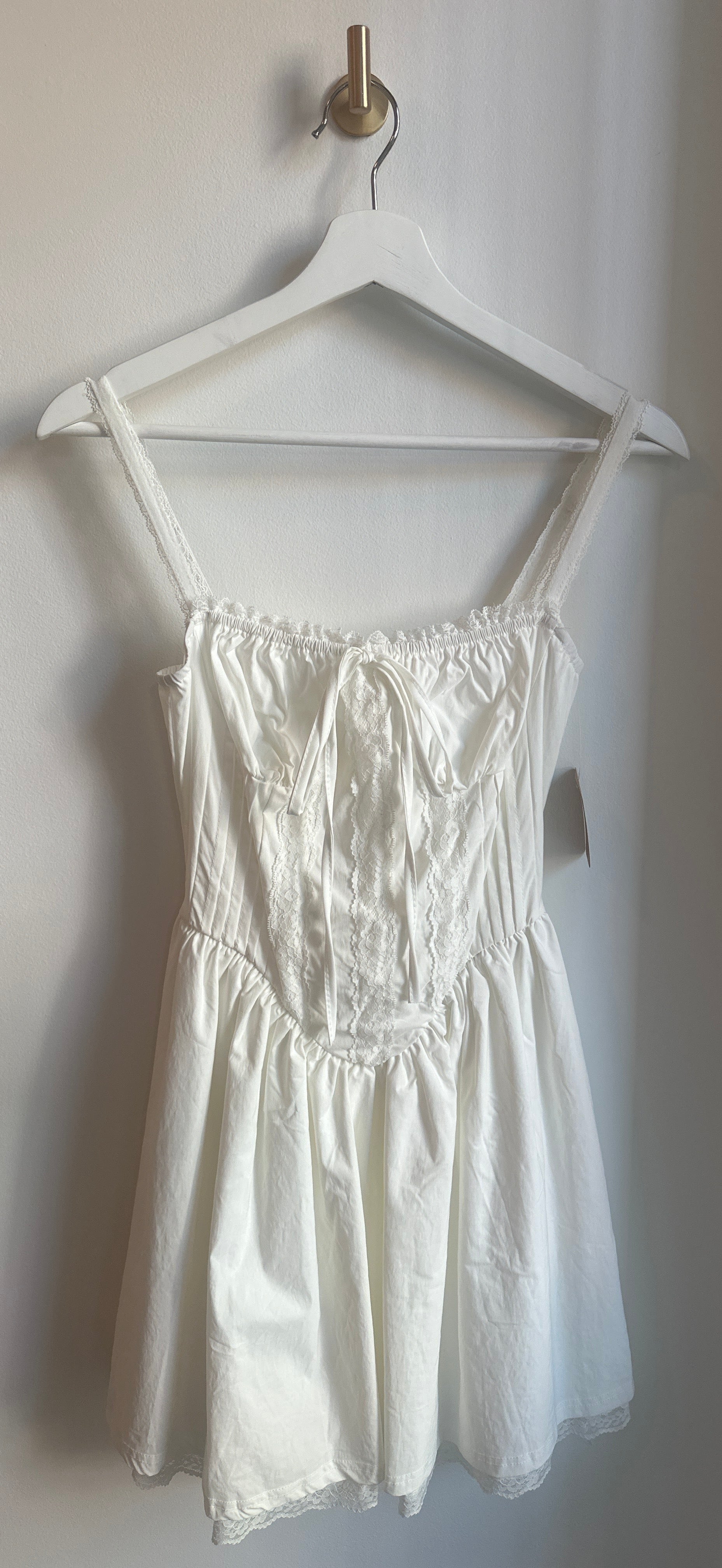 Micas Lace-Up Peasant Dress – Size M - BNWT