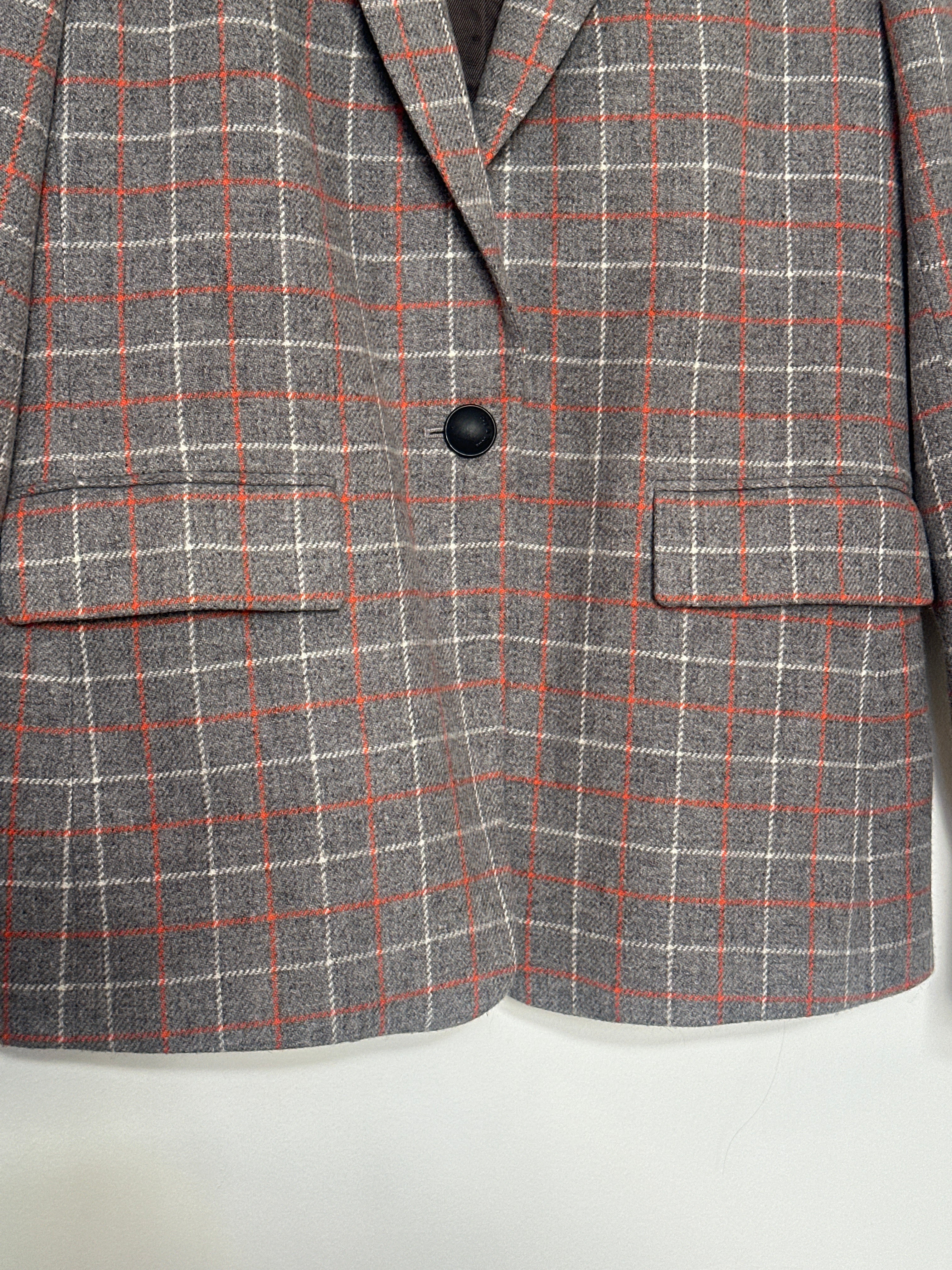 rag & bone Wool Tailored Plaid Blazer Size 4
