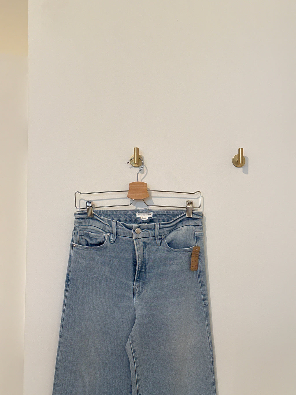 GOOD AMERICAN Palazzo Wide Leg Flare Jeans 6/28