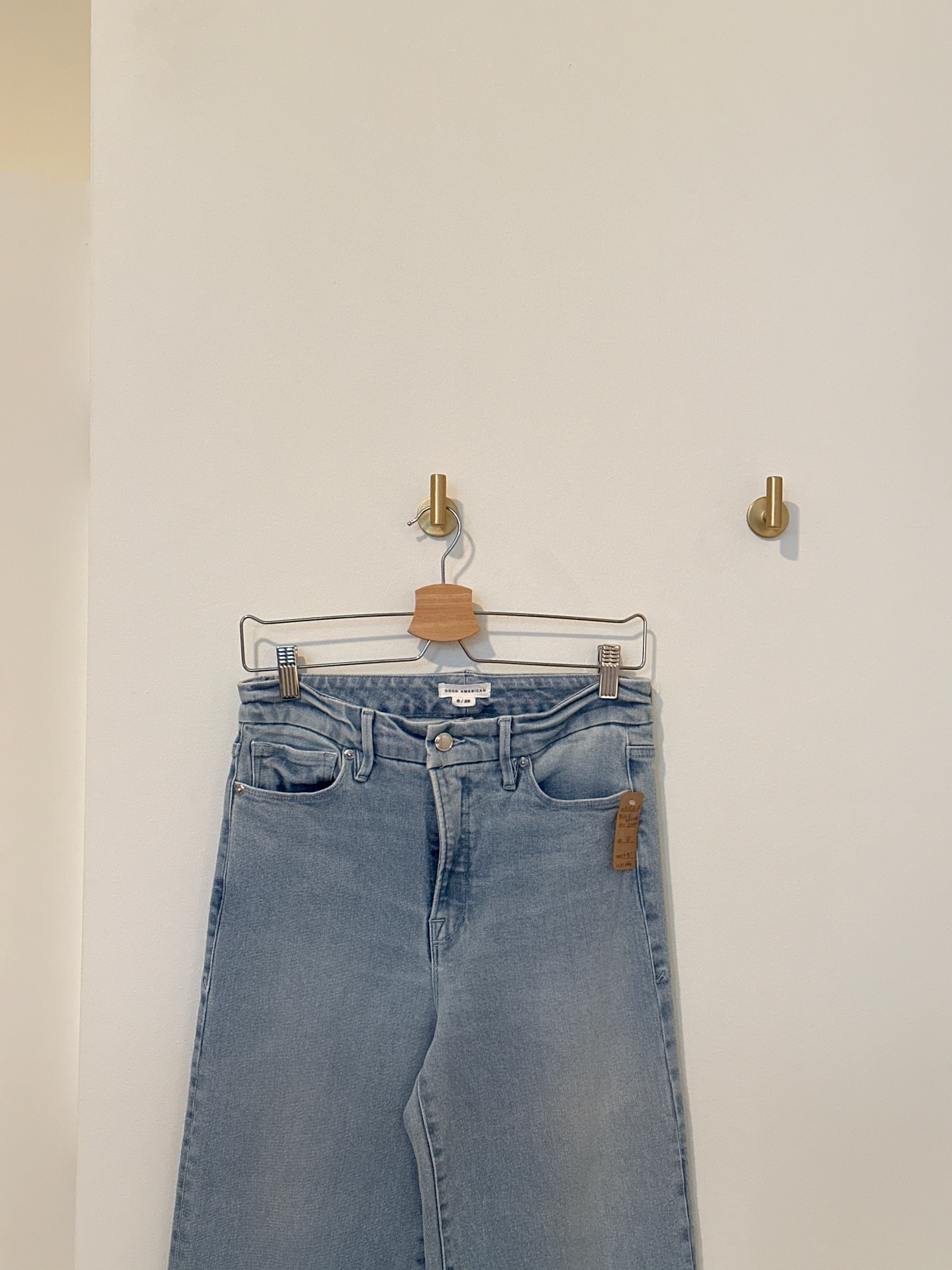 GOOD AMERICAN Palazzo Wide Leg Flare Jeans 6/28