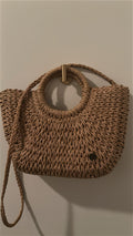Billabong Woven Straw Tote with Circular Handles | O/S