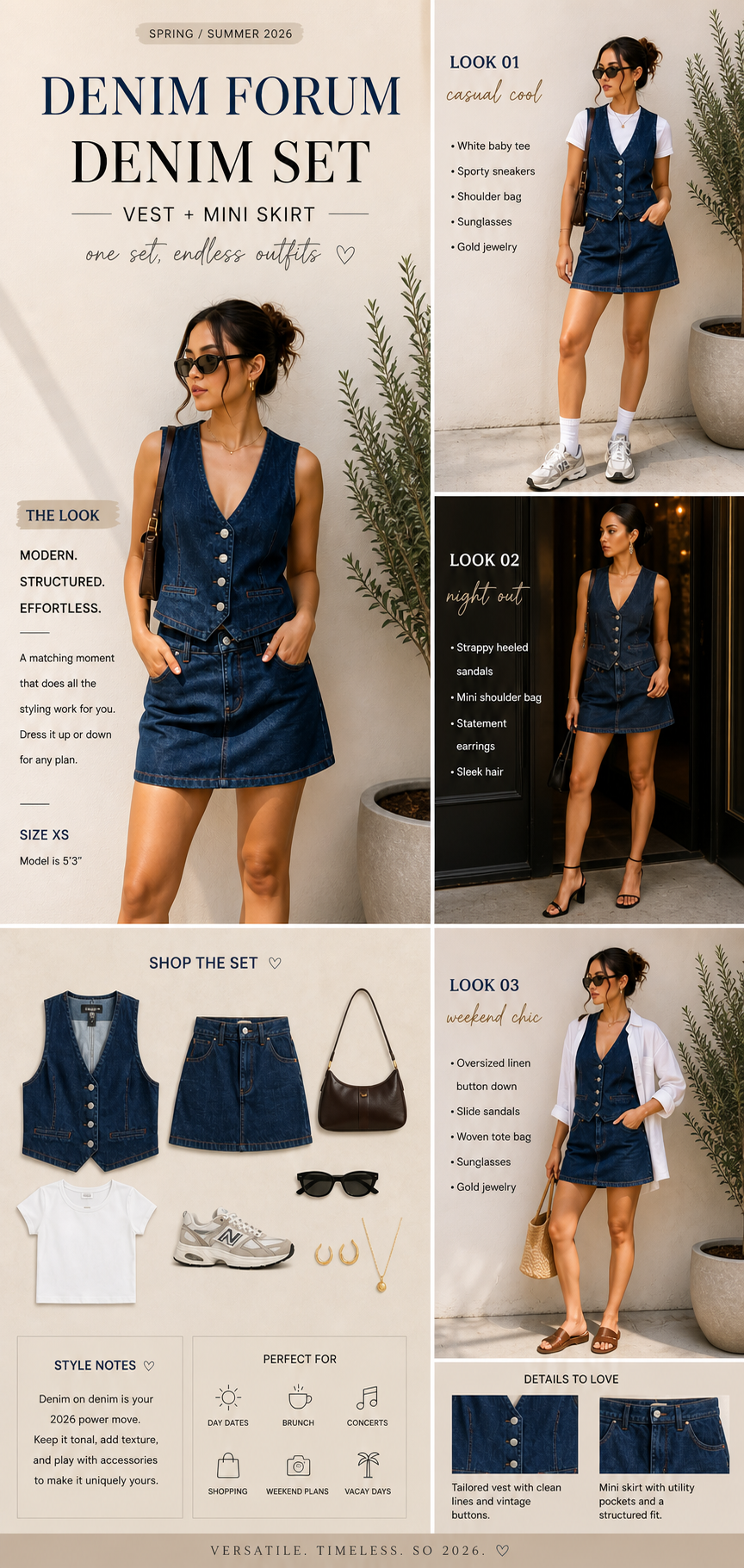 DENIM FORUM Denim Mini Skirt - Size 25