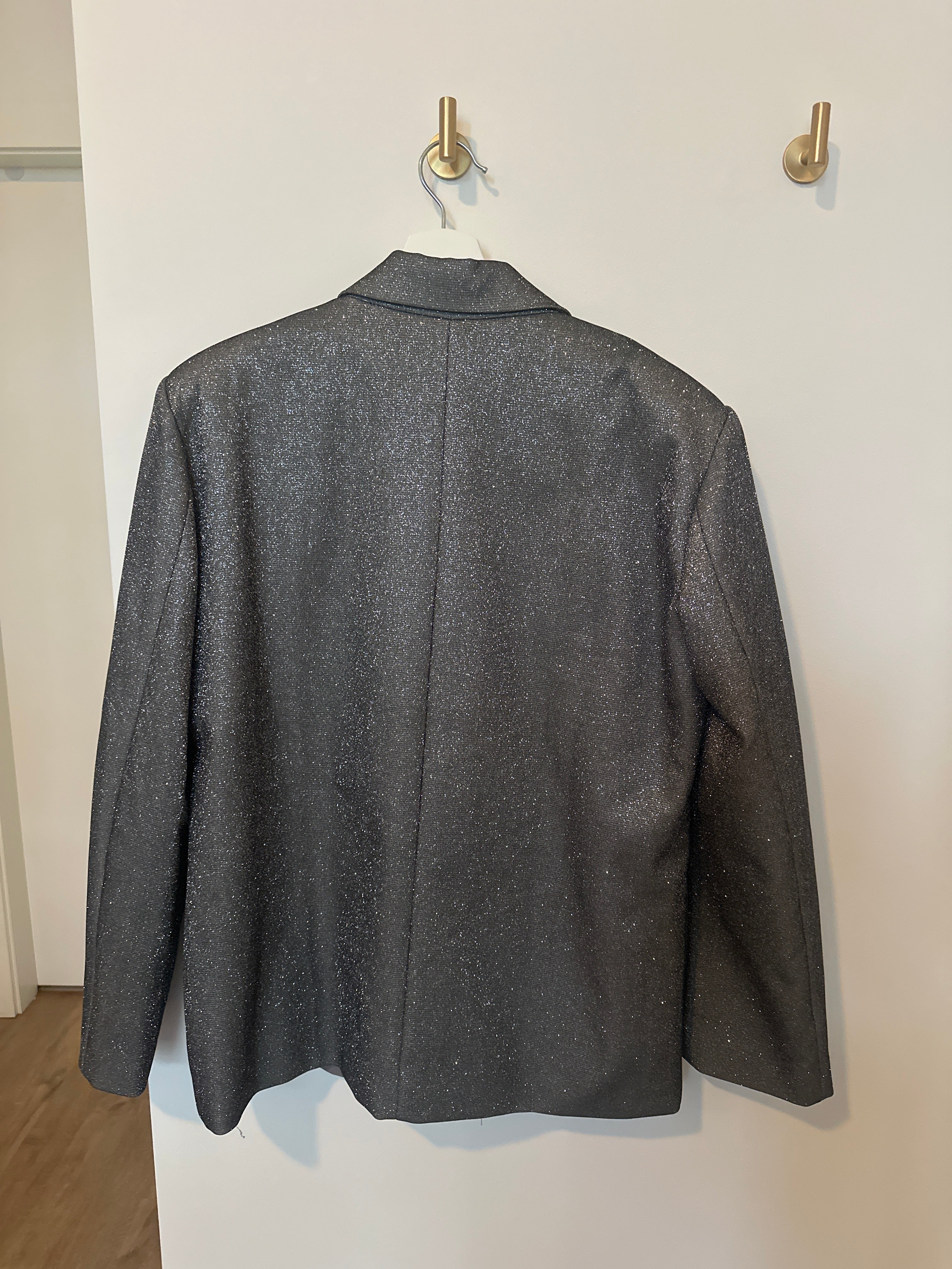 SLA The Label Gunmetal Metallic Blazer