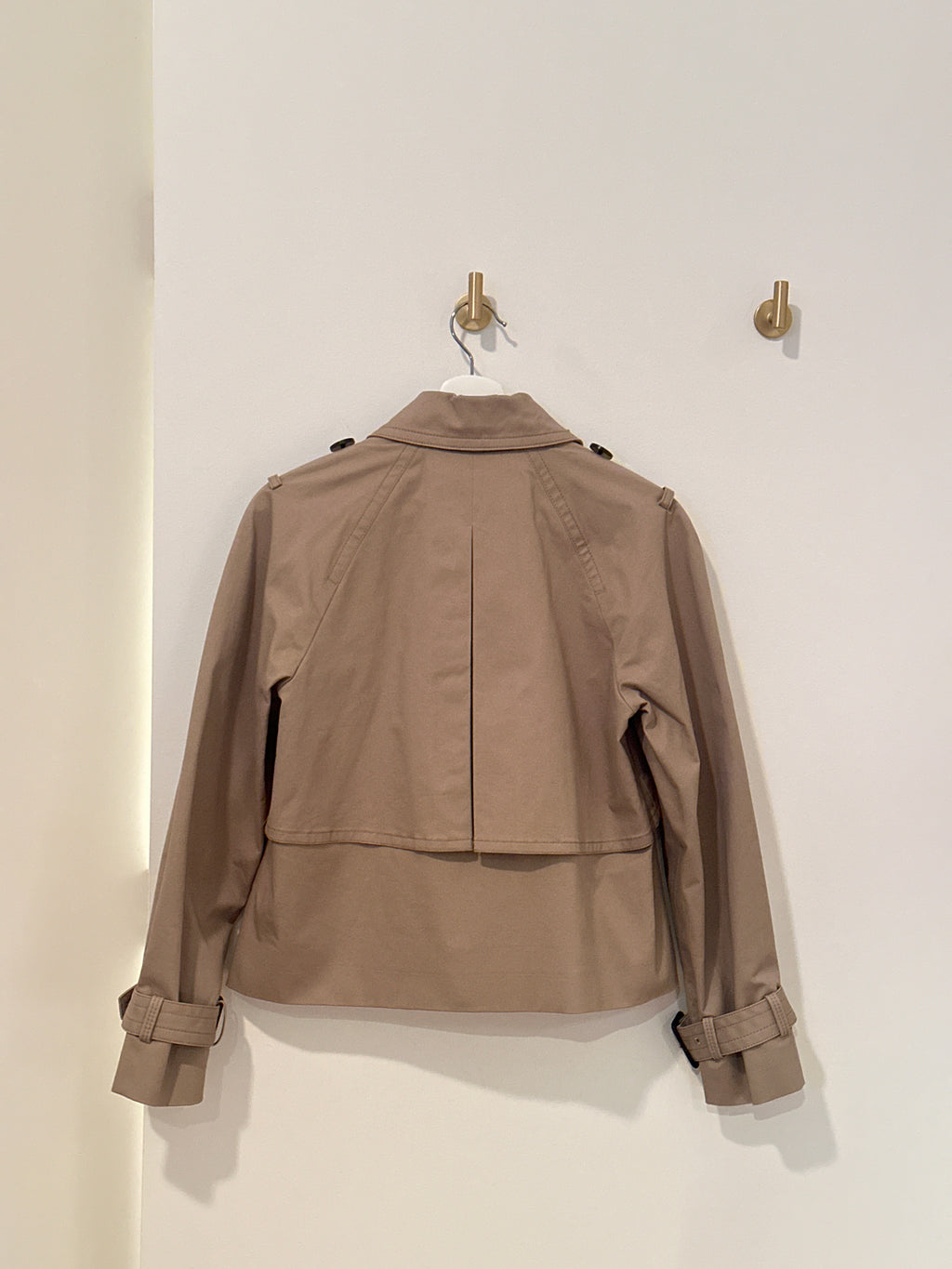 CLUB MONACO CROPPED TRENCH XS